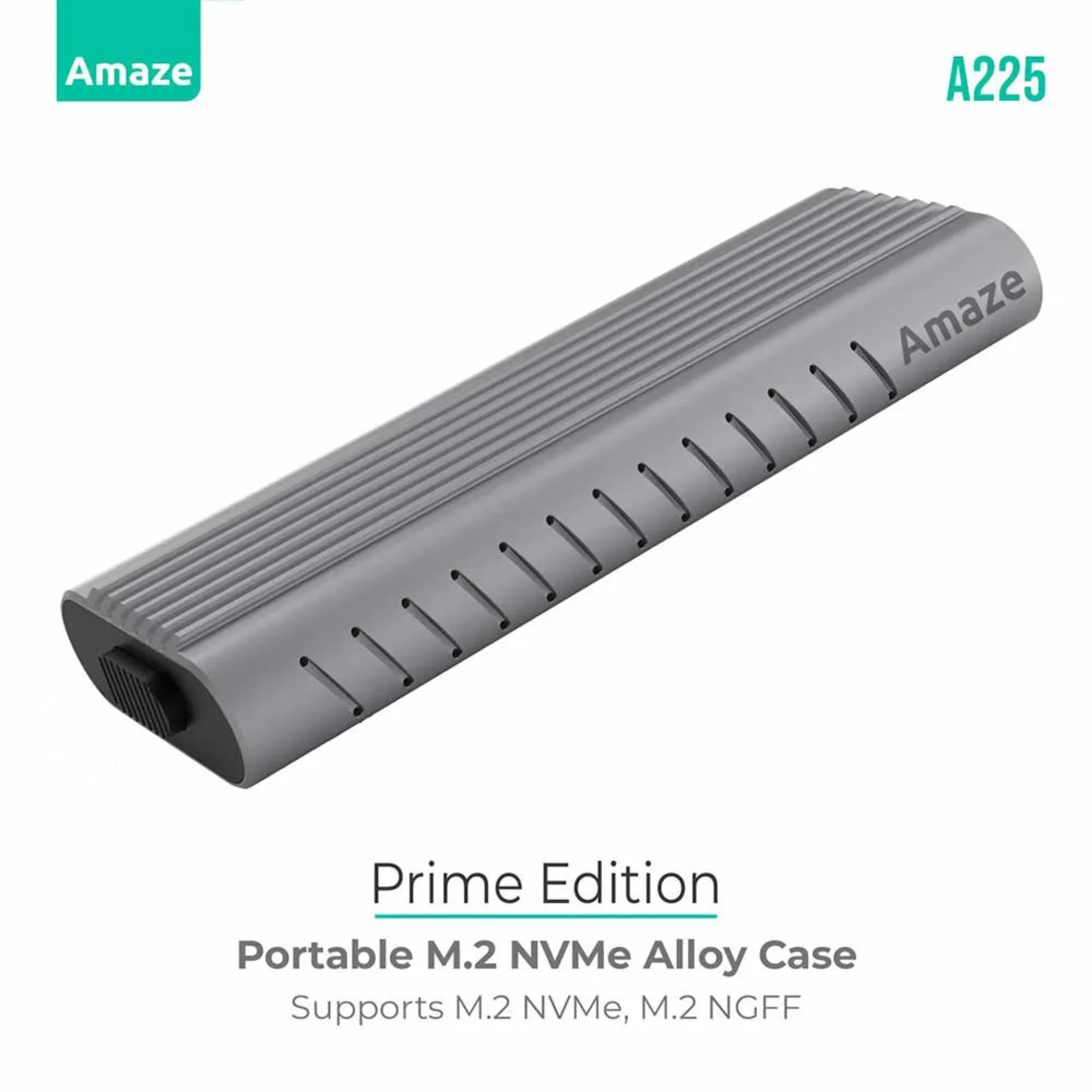 Amaze A225 Prime Edition M.2 NVMe Alloy Case - 10Gbps