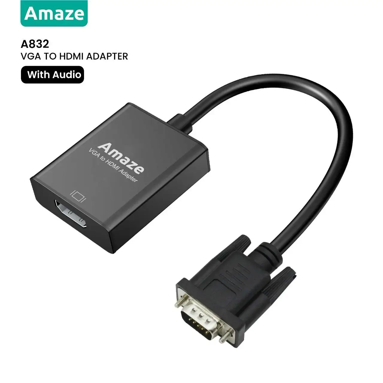 Amaze A832 VGA to HDMI Adapter with Audio for Pakistan