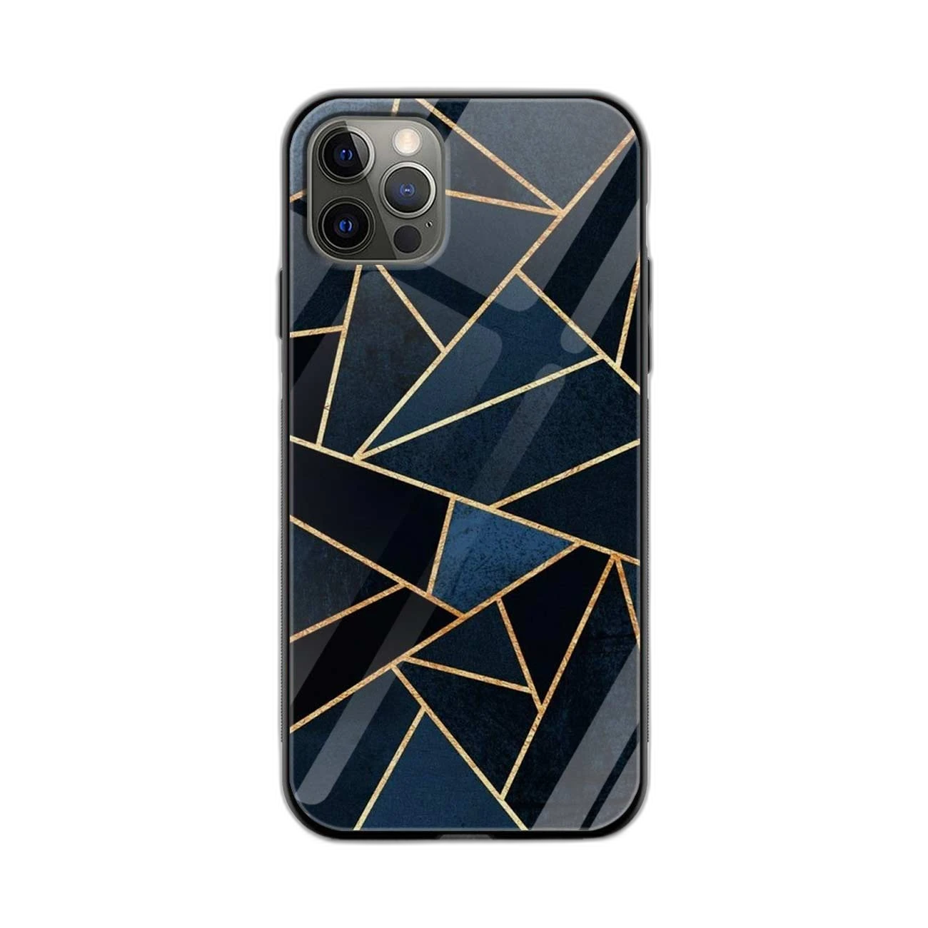 Diagonal Marble Golden Cut Apple iPhone 11 Pro Max Back Cover