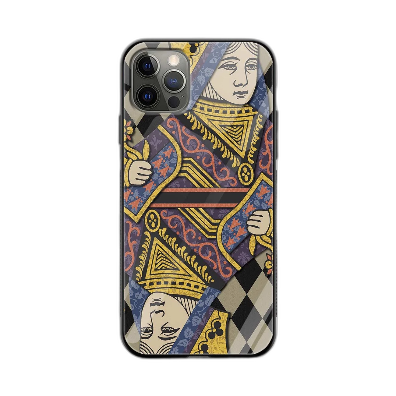 Queen Playing Card Apple iPhone 11 Pro Max Back Cover
