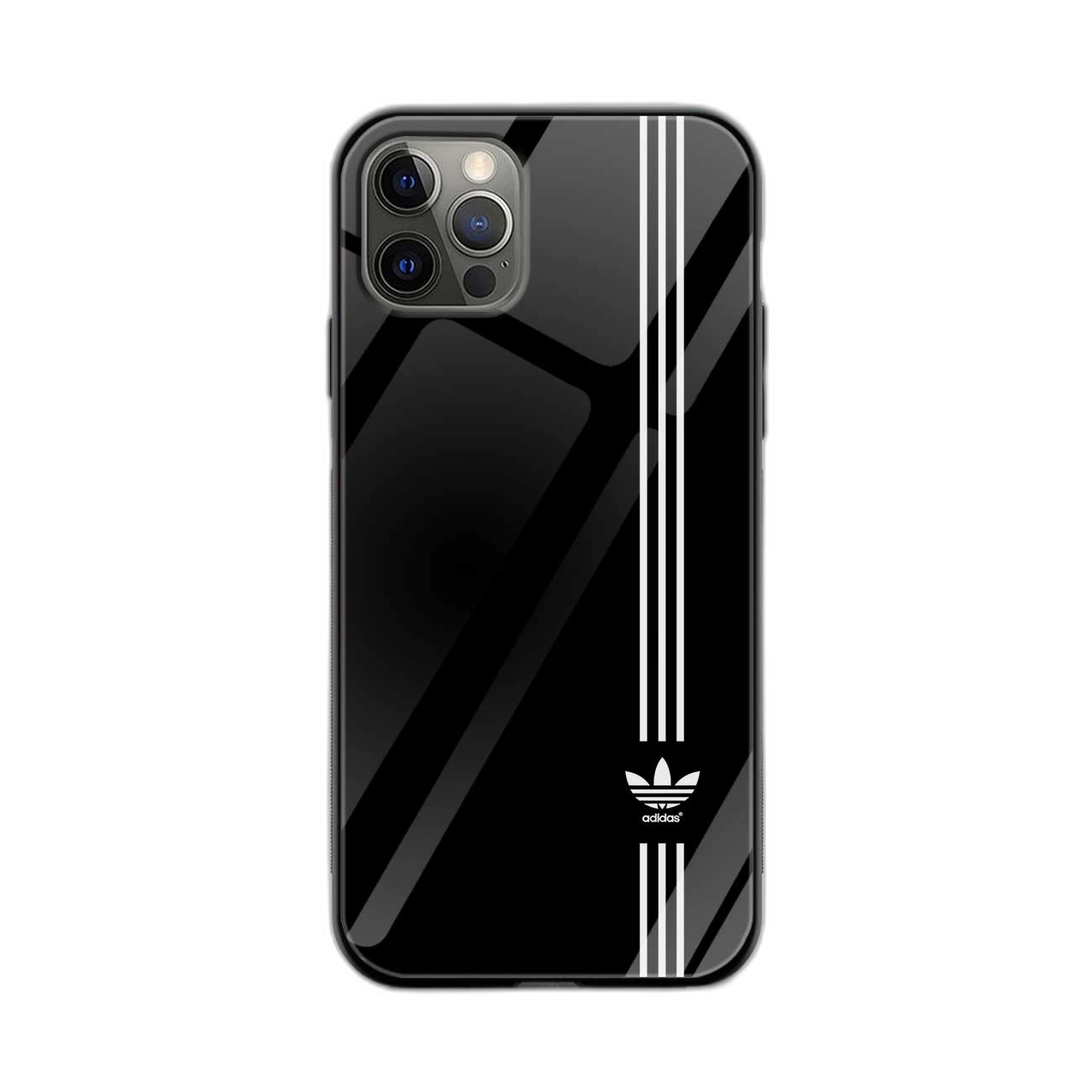 White Strips Adidas Apple iPhone 11 Pro Max Back Cover