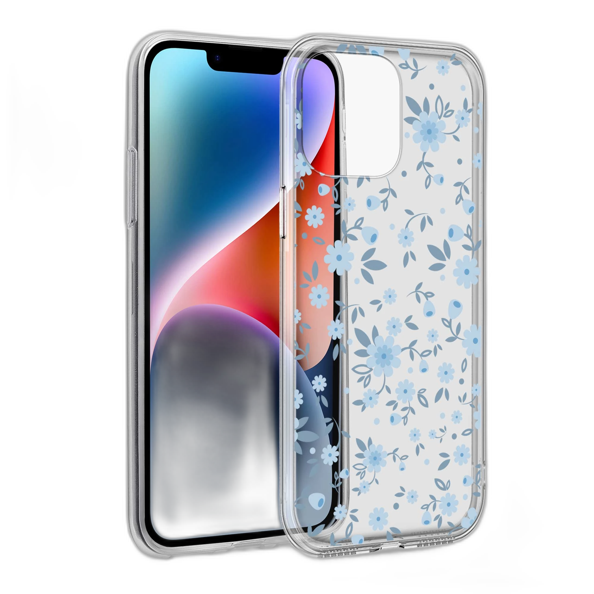 Blue Flowers iPhone 11 Pro Back Cover view 2