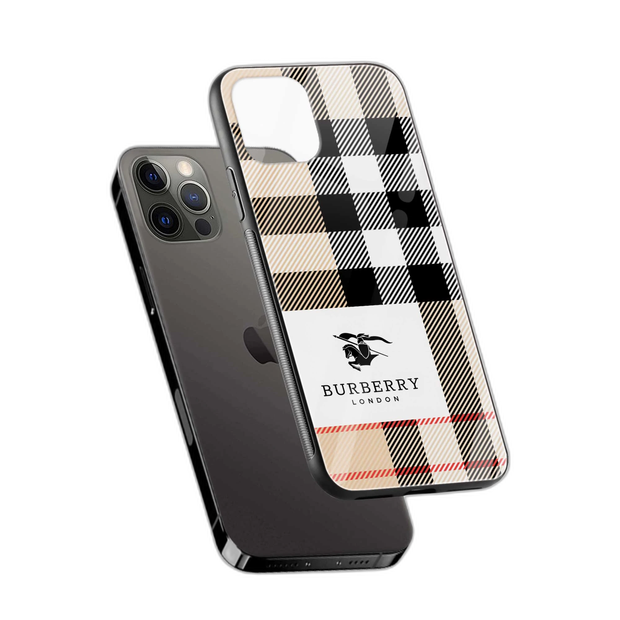 Burberry Cross lines Pattern iPhone 11 Pro Back Cover view 2