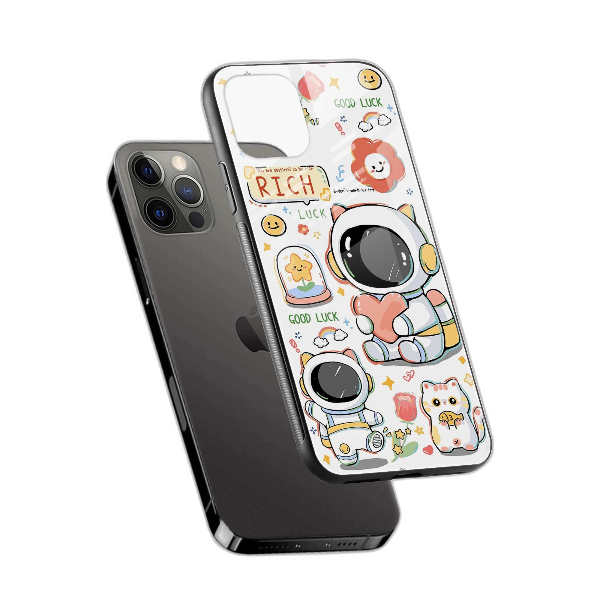 Cute Astronaut iPhone 11 Pro Back Cover view 2