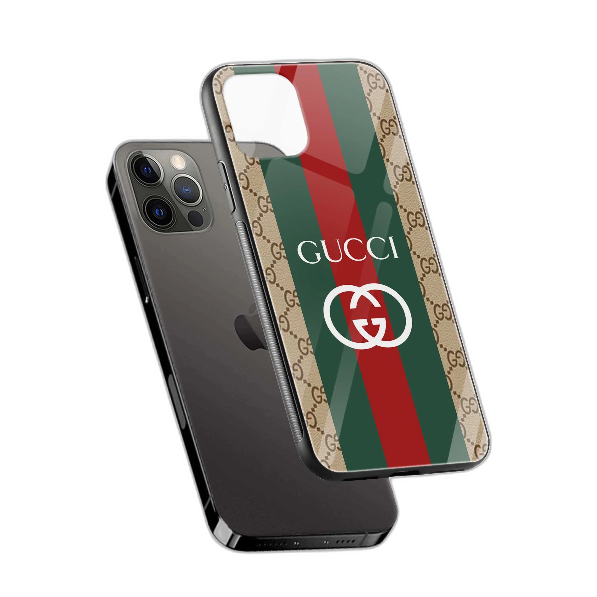Gucci Strips Pattern  Apple iPhone 11 Pro   Back Cover view 2