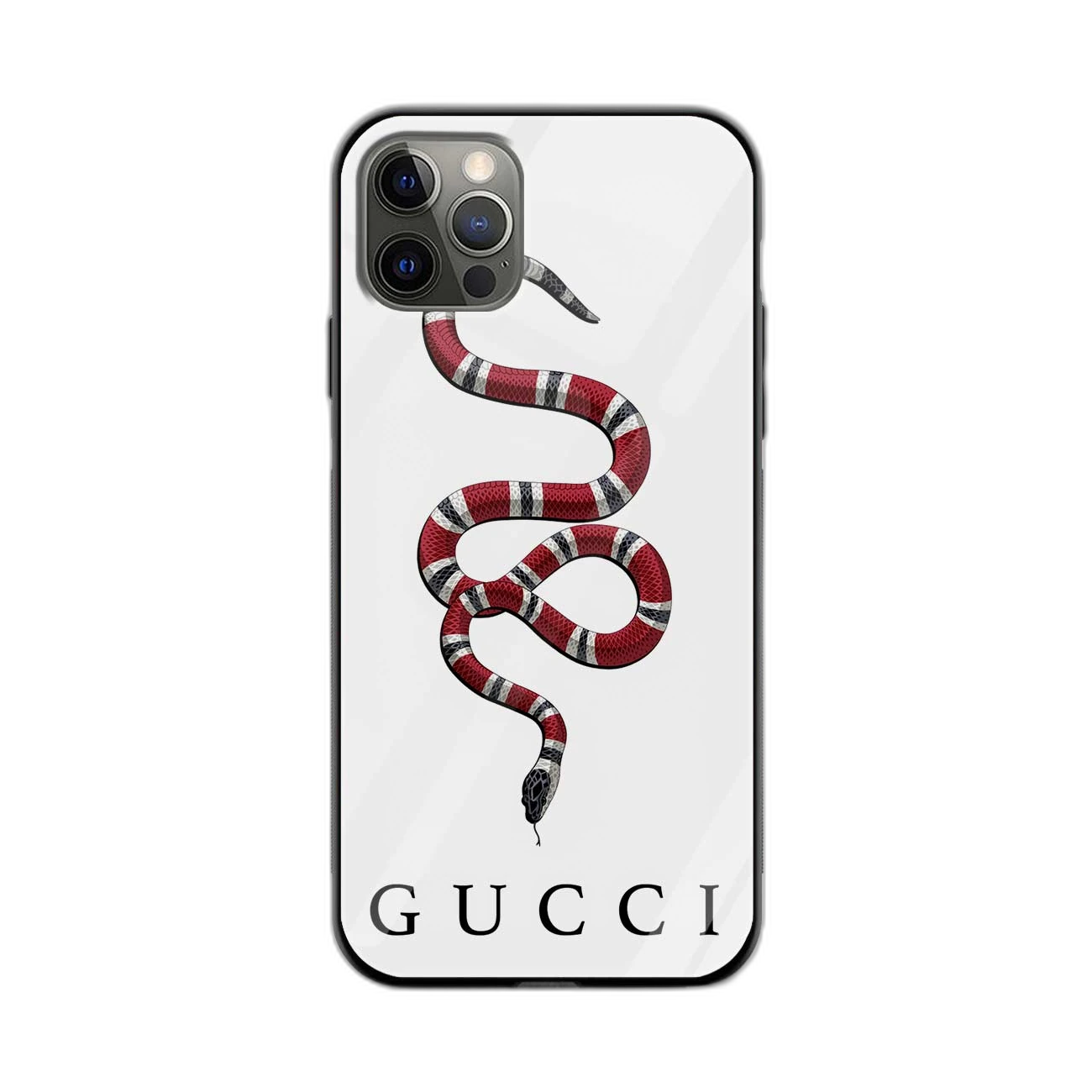 White Gucci Snake Apple iPhone  11 Pro  Back Cover