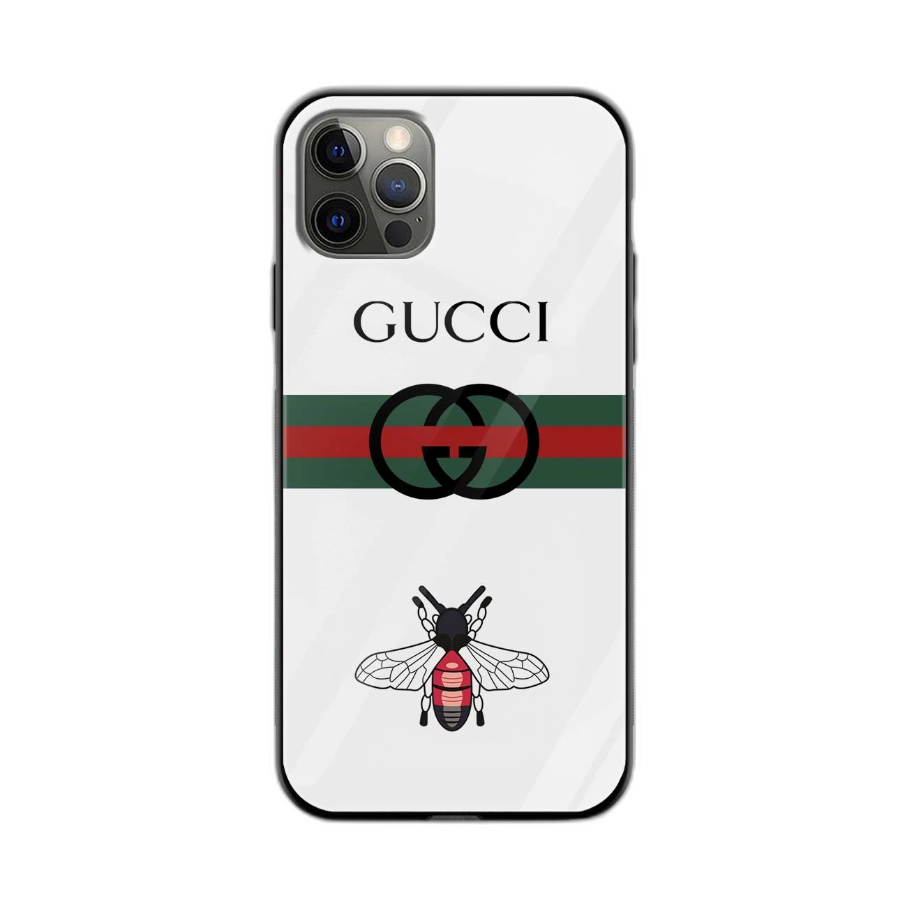 White Gucci Strips   Apple iPhone  11 Pro Back Cover