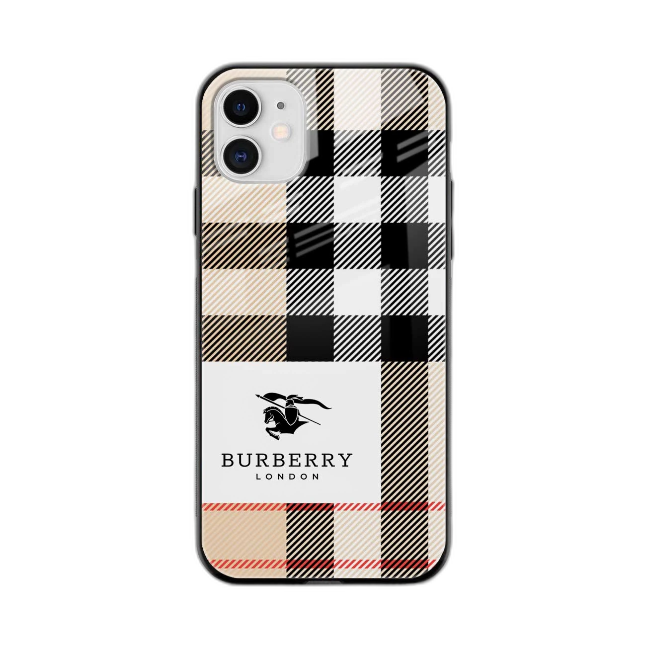 Burberry Cross lines Pattern iPhone 11 Back Cover