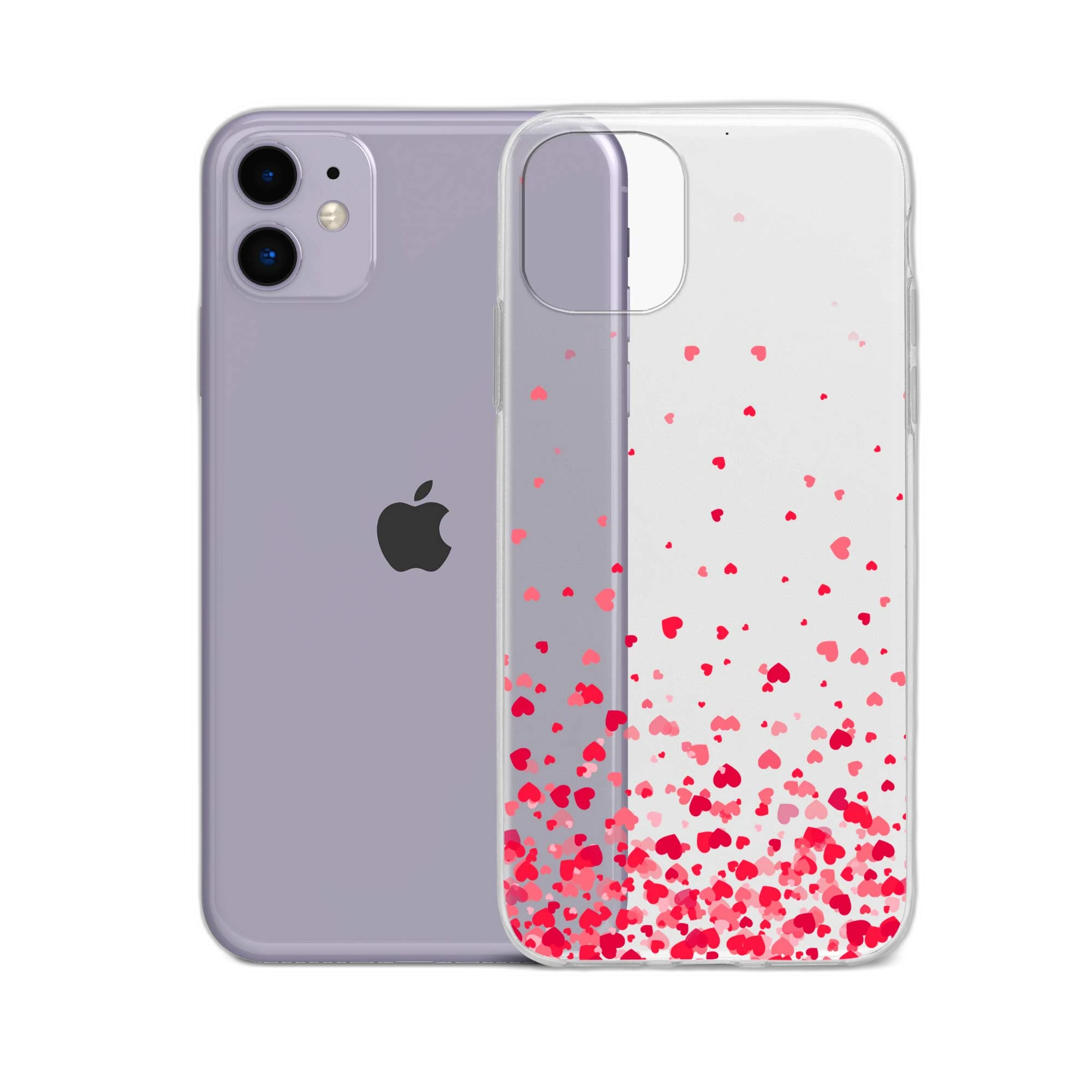 Raining Hearts iPhone 11 Back Cover