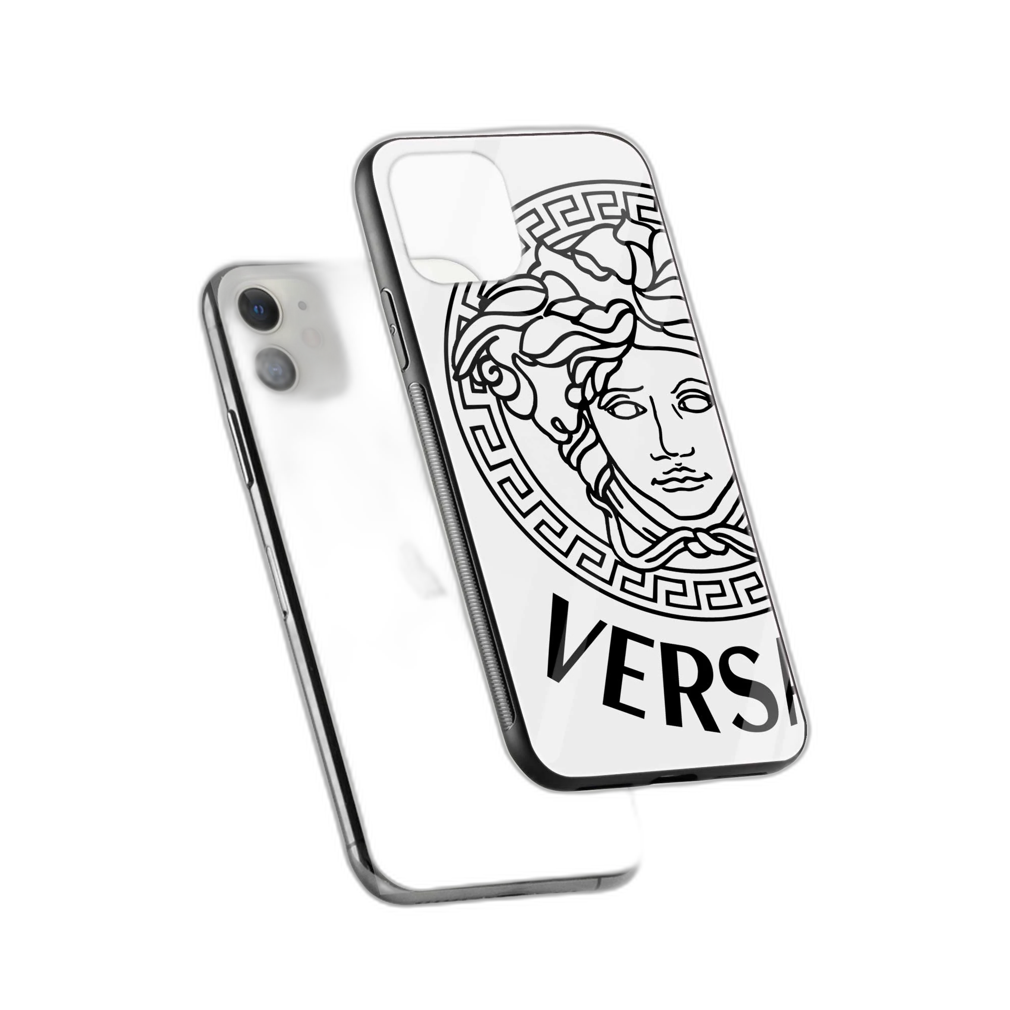 Versace Black & White iPhone 11 Back Cover view 2