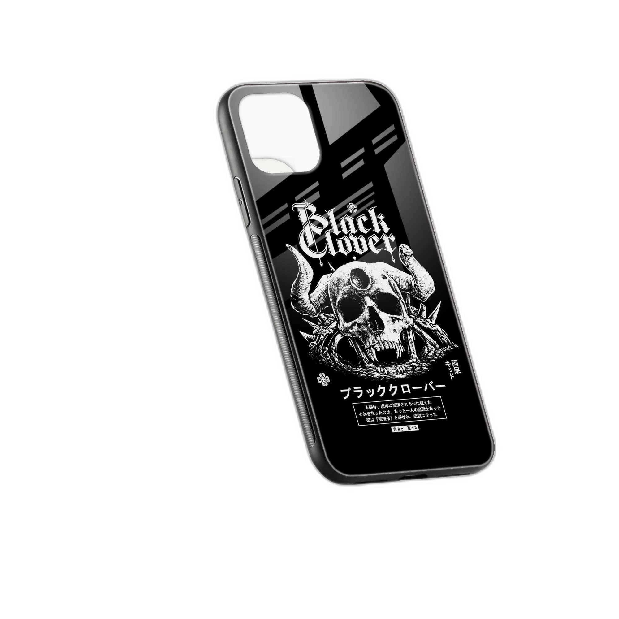 Black Skull iPhone 12 Mini Back Cover view 2