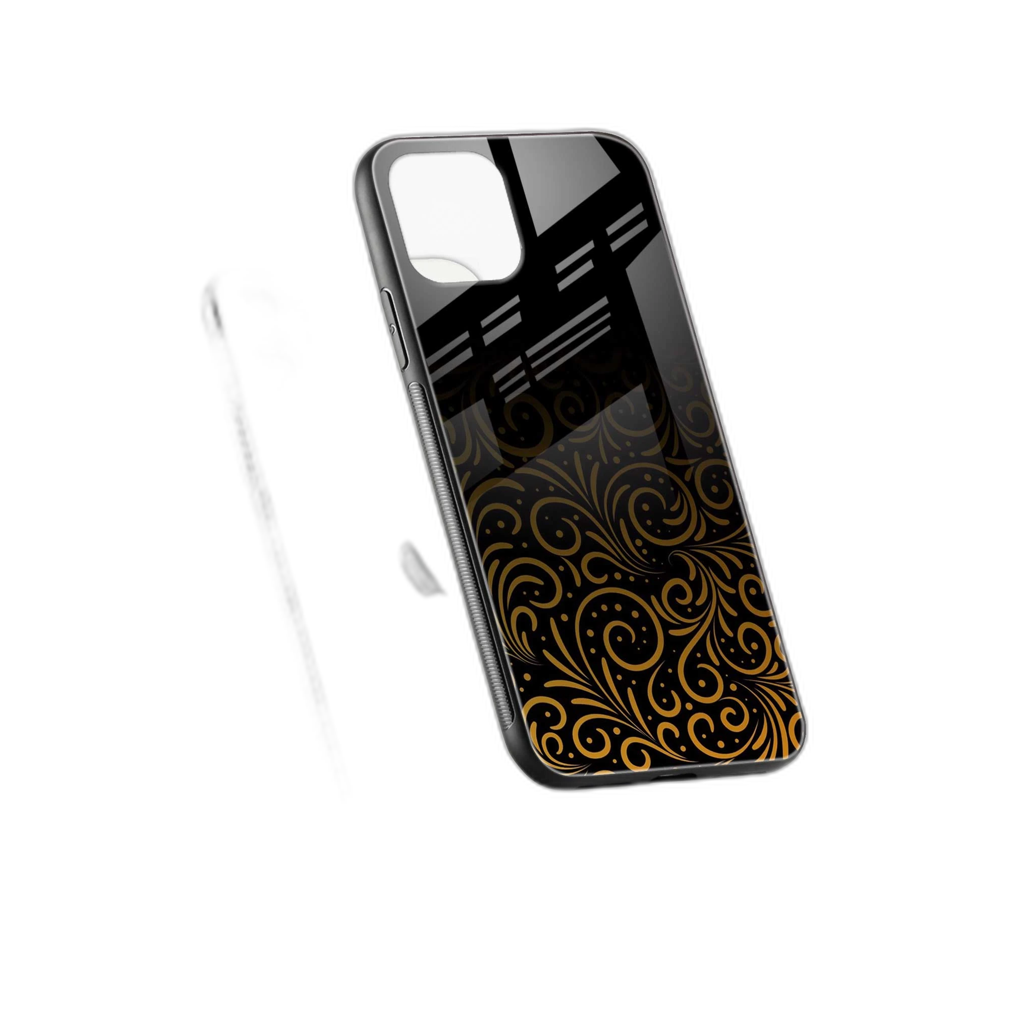 Golden Swirl iPhone 12 Mini Back Cover view 2