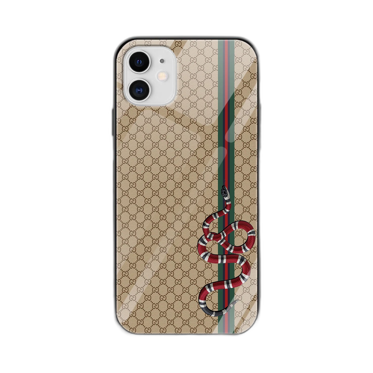 Gucci Snake Pattern Phone Back Cover For Apple iPhone 12 Mini