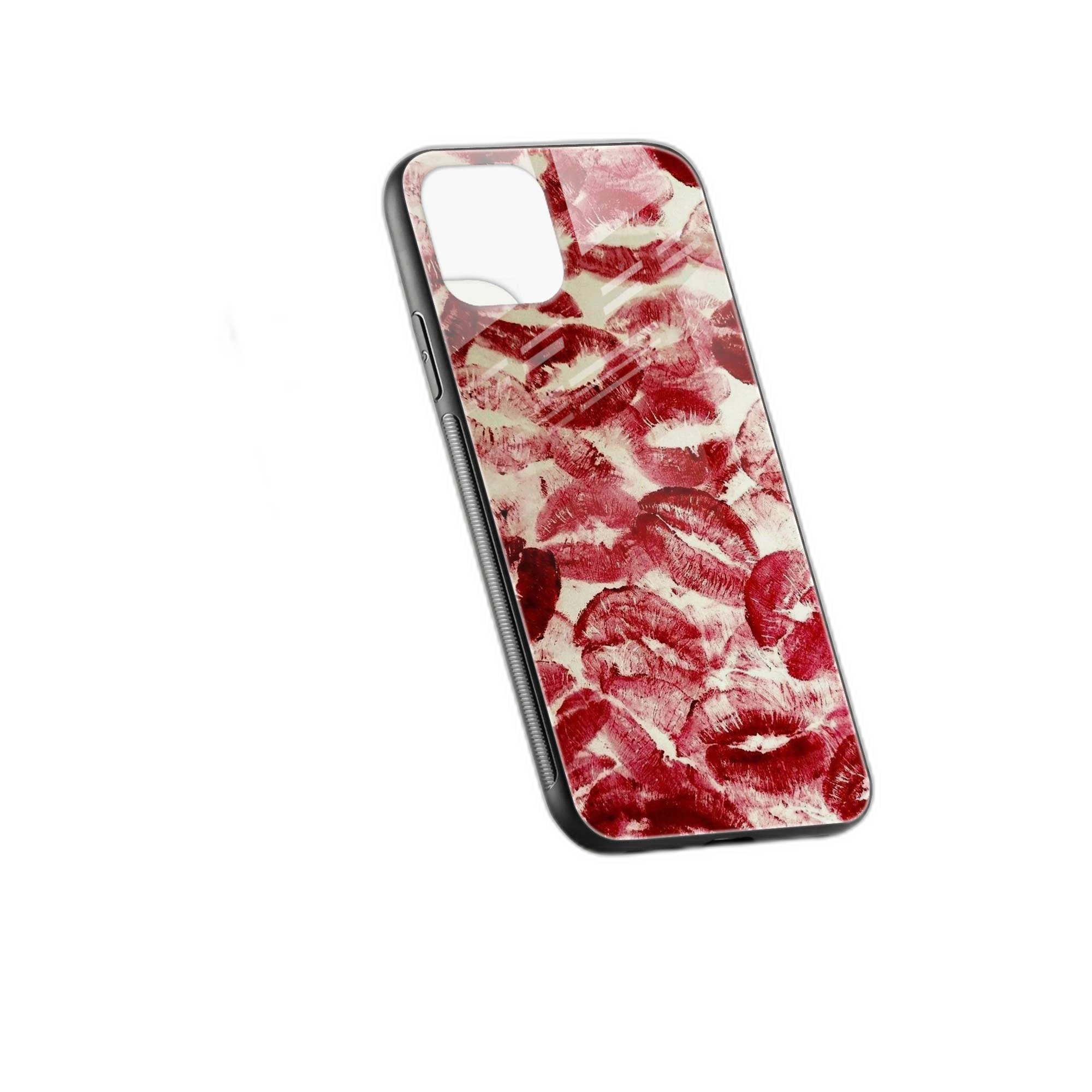 Lipstick Kiss Print iPhone 12 Mini Back Cover view 2