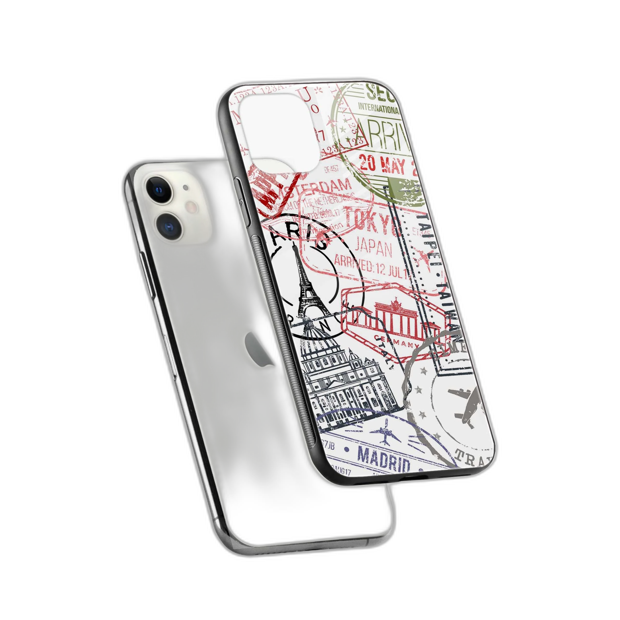 Stamp iPhone 12 Mini Back Cover view 2