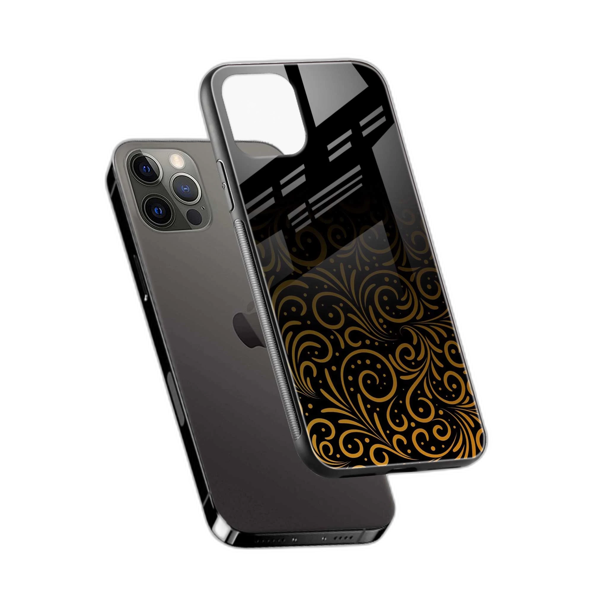 Golden Swirl iPhone 12 Pro Max Back Cover view 2