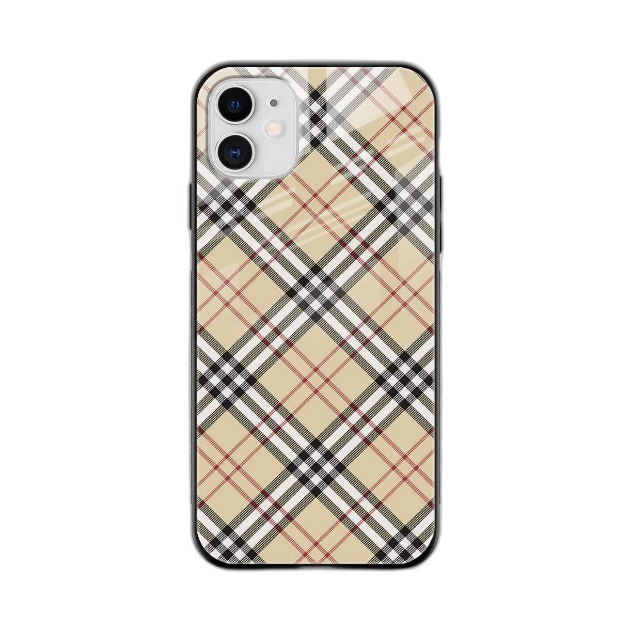 Cross Lines Pattern Apple iPhone 12  Back Cover