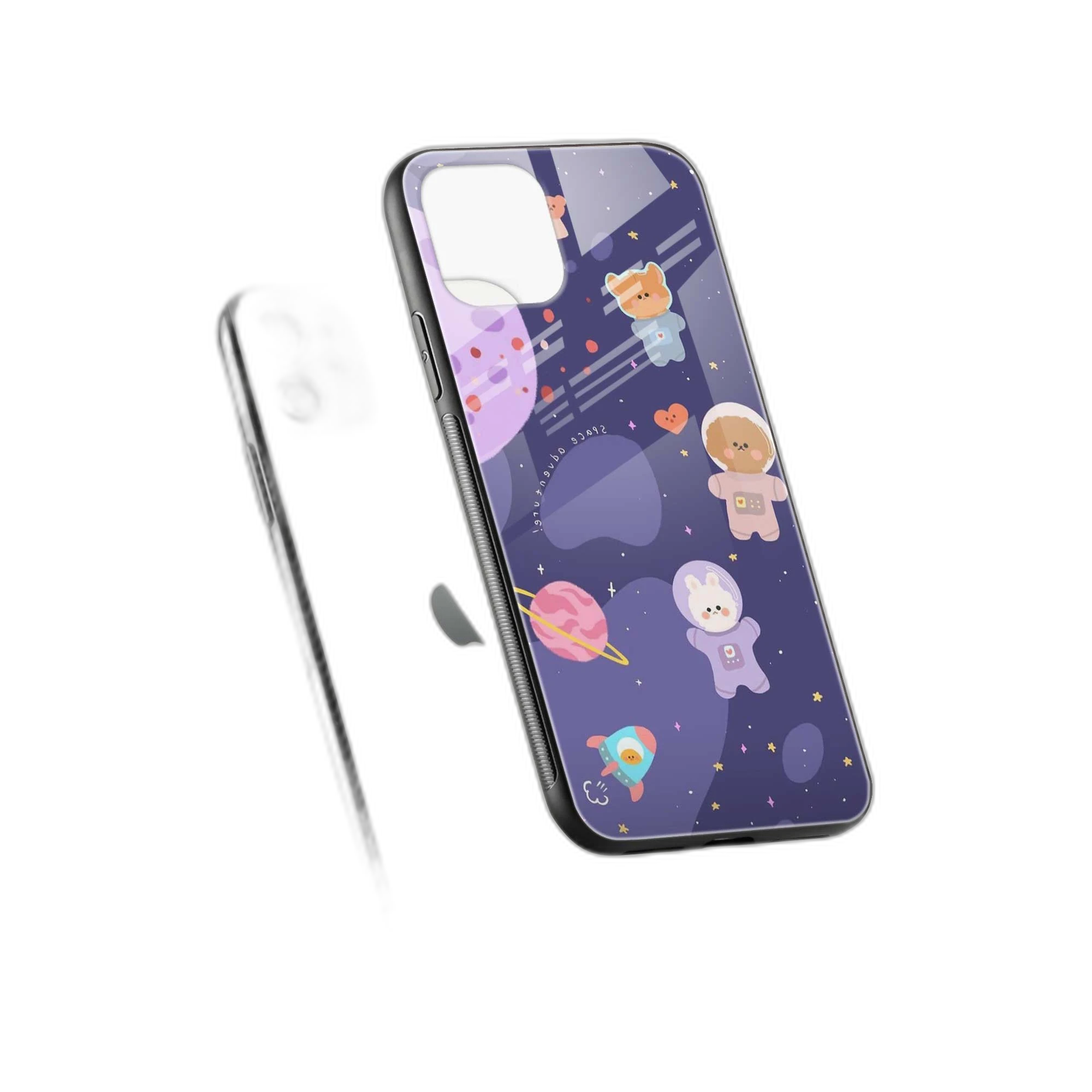 Teddy Space iPhone 12 Back Cover view 2