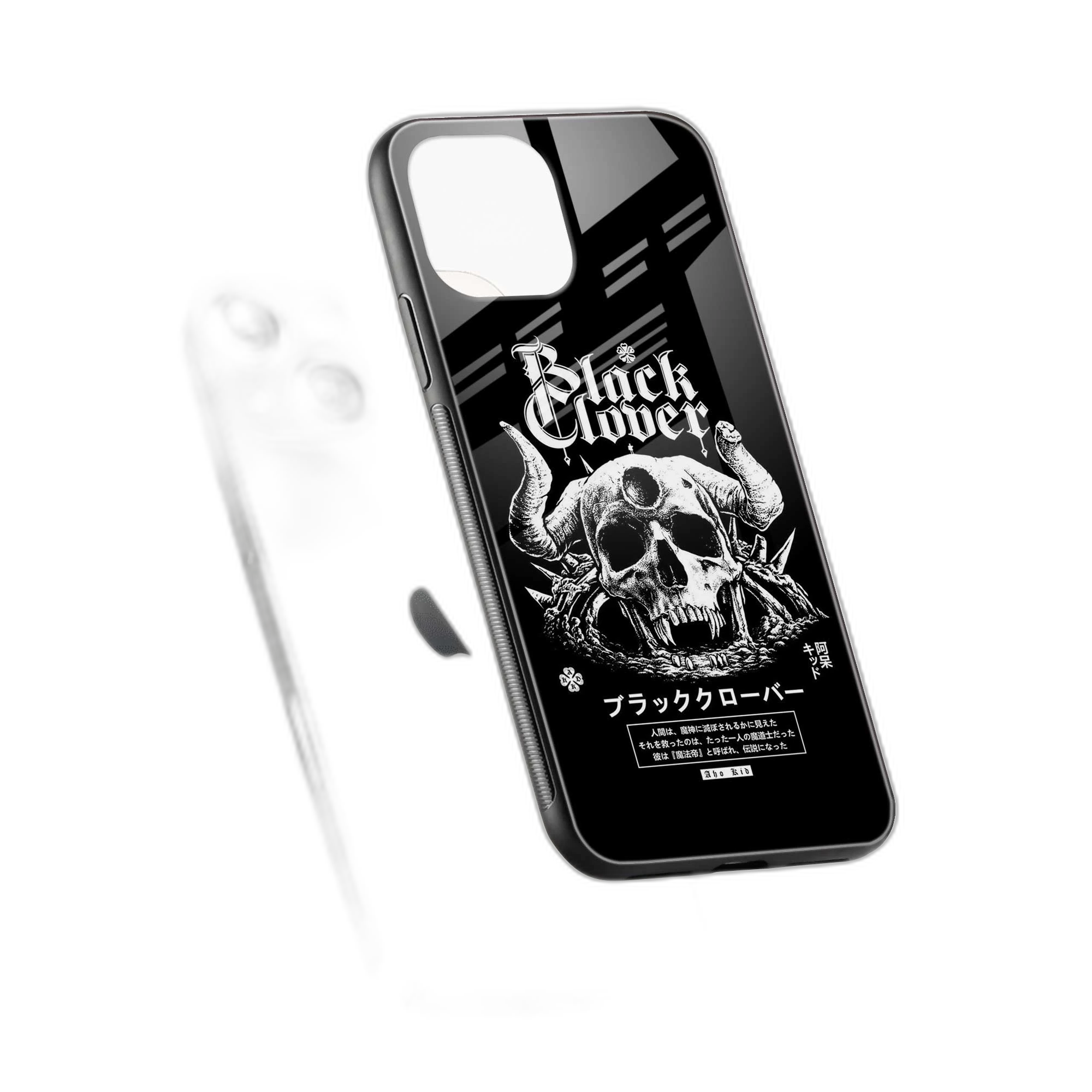 Black Skull iPhone 13 Back Cover view 2