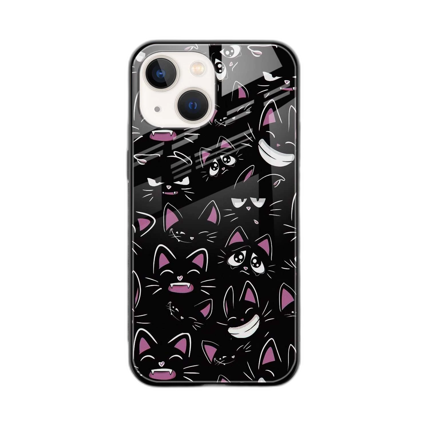 Cute Black Cat iPhone 13 Back Cover