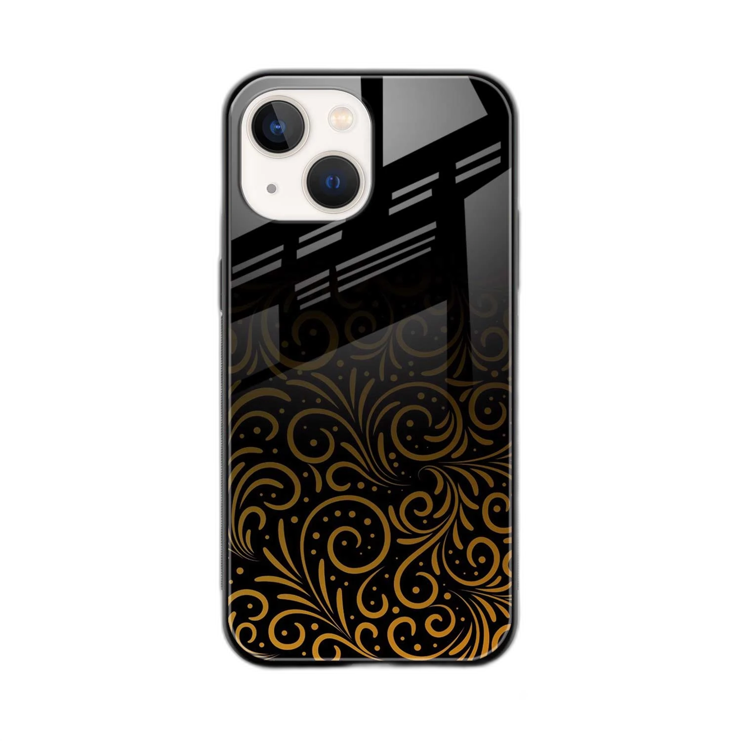 Golden Swirl iPhone 13 Back Cover