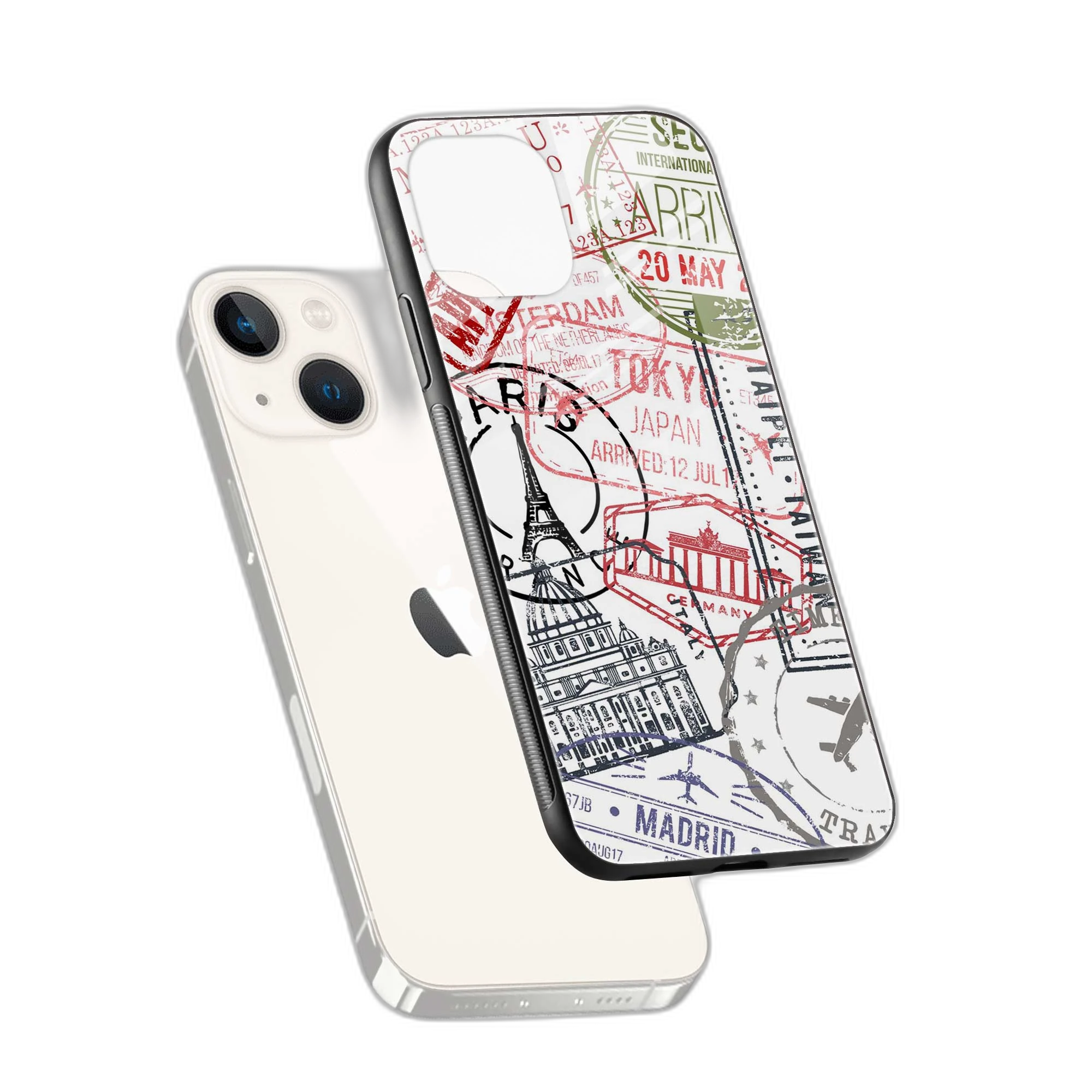 Stamp iPhone 13 Back Cover view 2