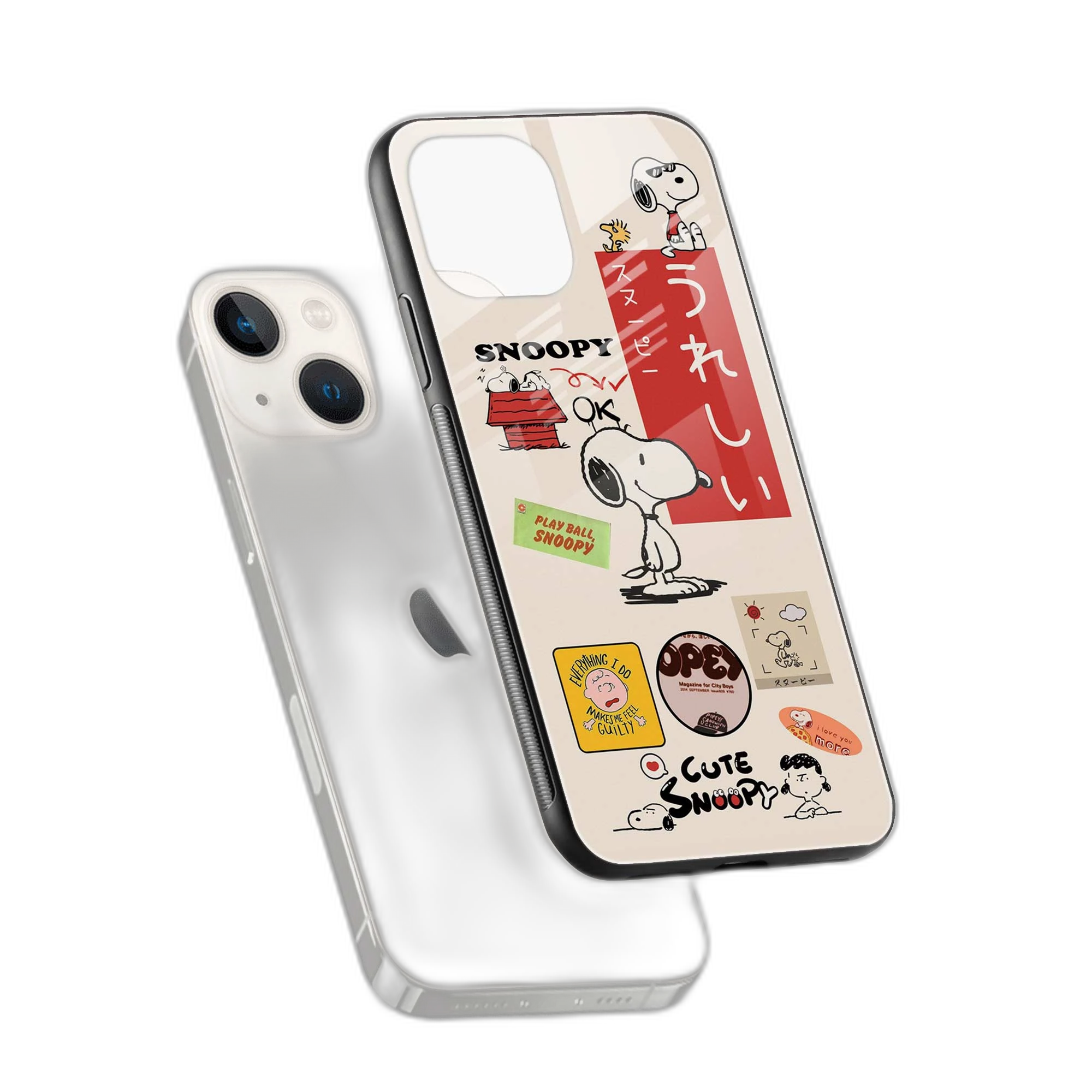 Snoopy iPhone 14 Plus Back Cover view 2