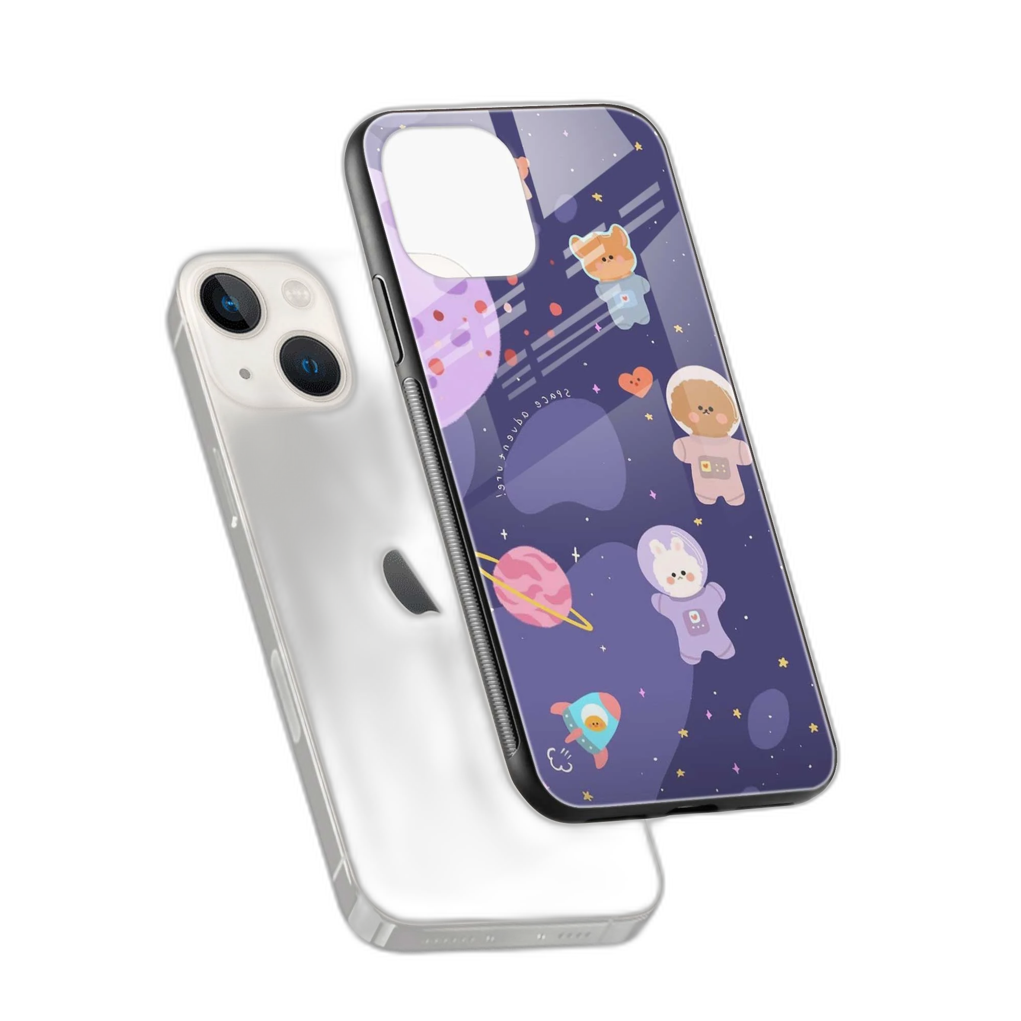 Teddy Space iPhone 14 Plus Back Cover view 2