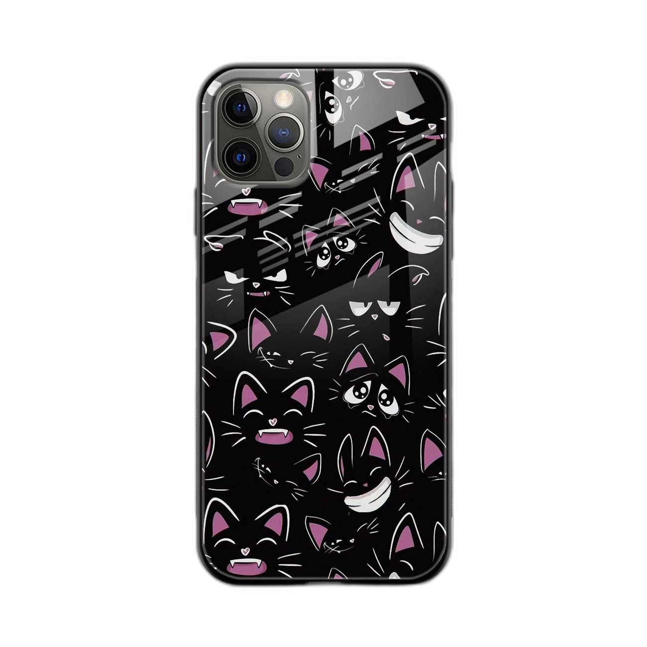 Cute Black Cat iPhone 14 Pro Max Back Cover