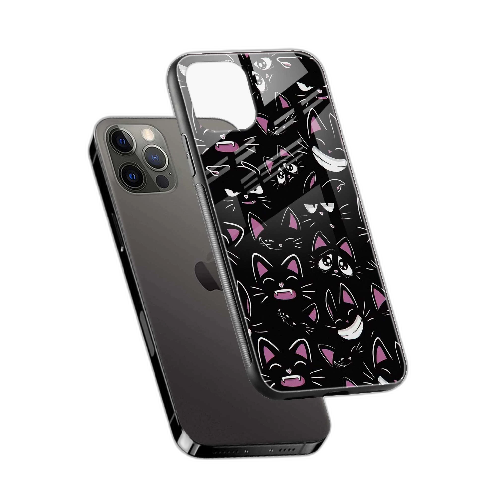 Cute Black Cat iPhone 14 Pro Max Back Cover view 2