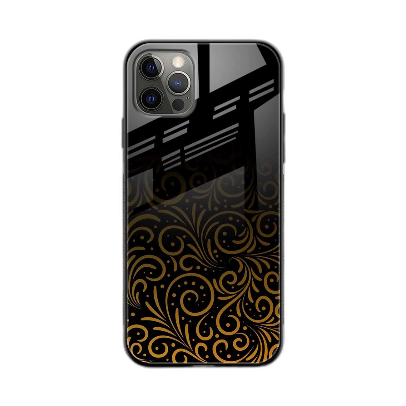 Golden Swirl iPhone 14 Pro Max Back Cover
