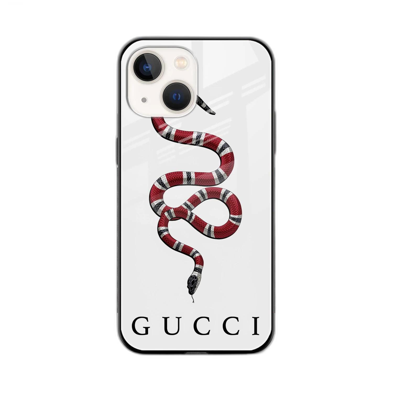 Gucci White Snake iPhone 14 Case