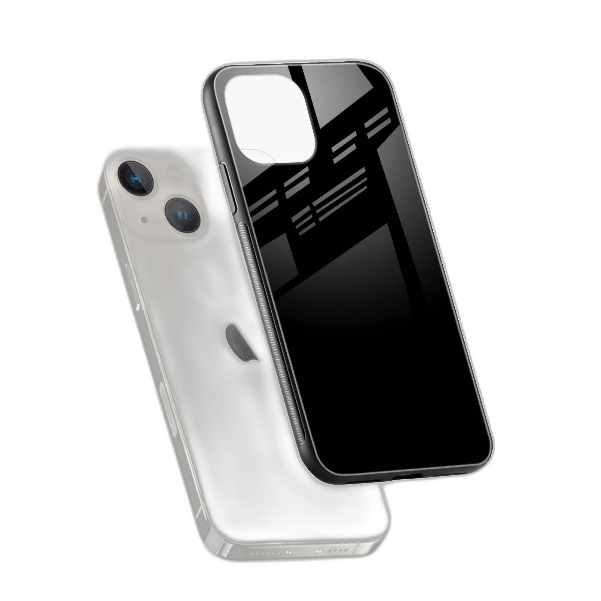 Pure Black iPhone 15 Plus Back Cover view 2