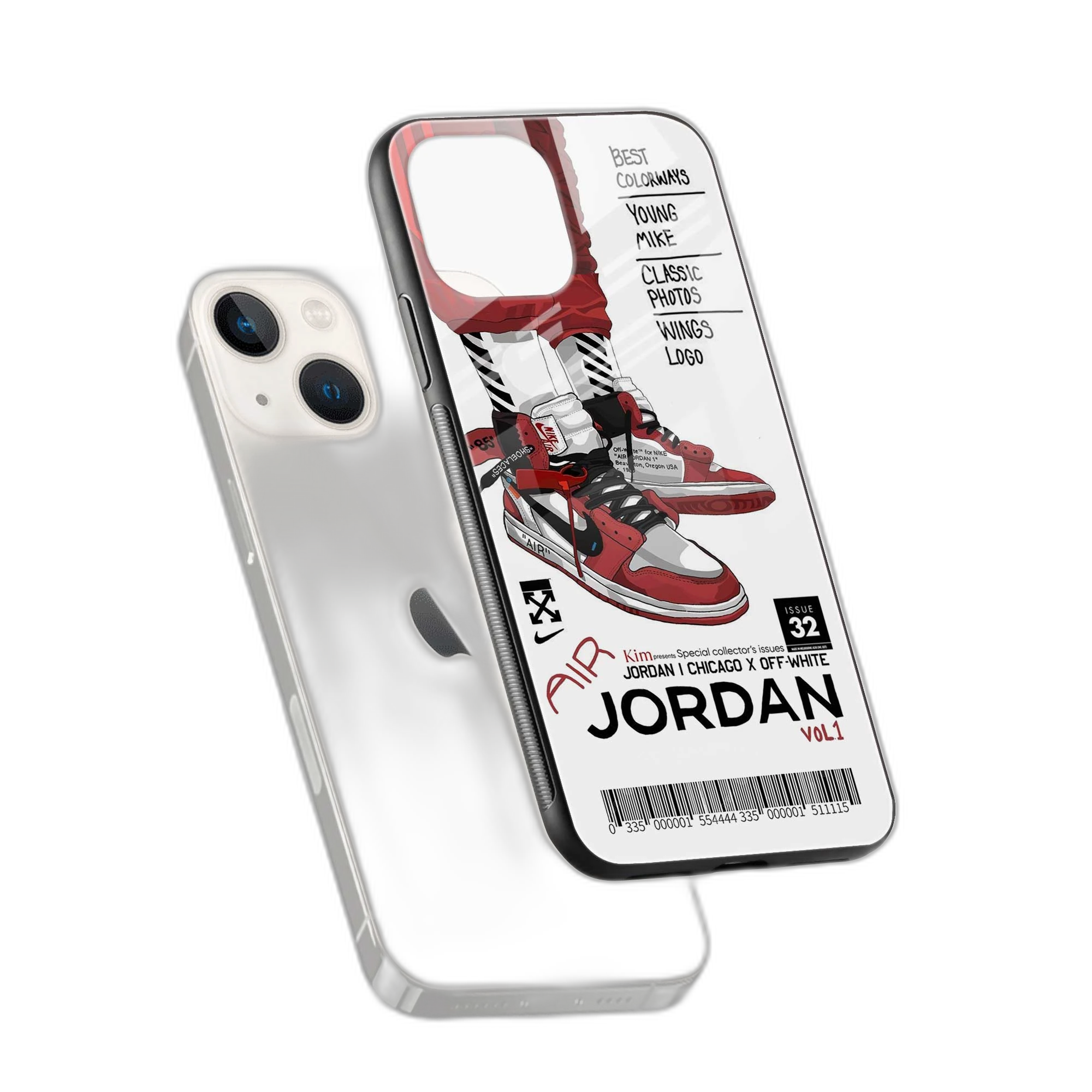 Red Sneakers iPhone 15 Plus Back Cover view 2