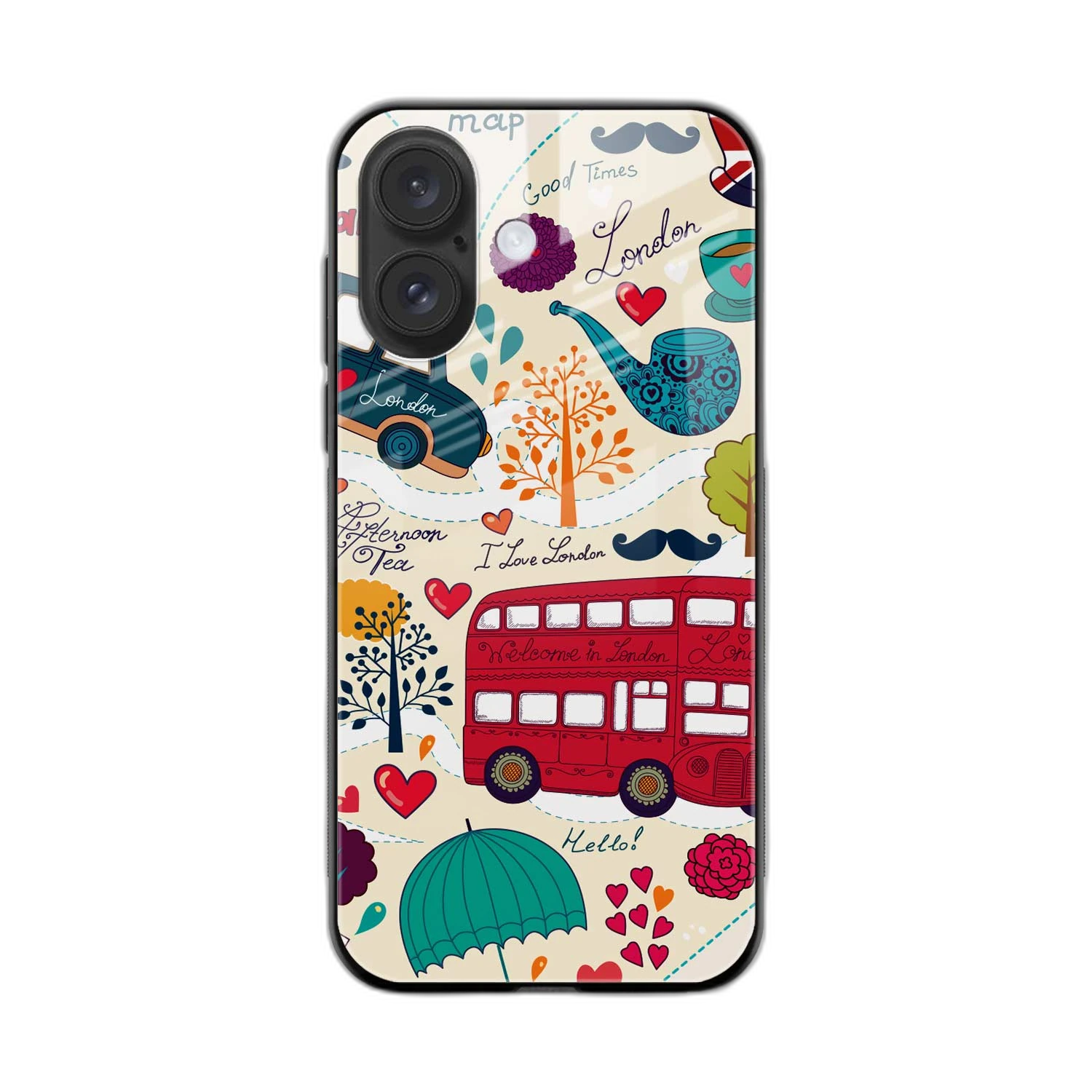 I Love London iPhone 16 Plus Back Cover