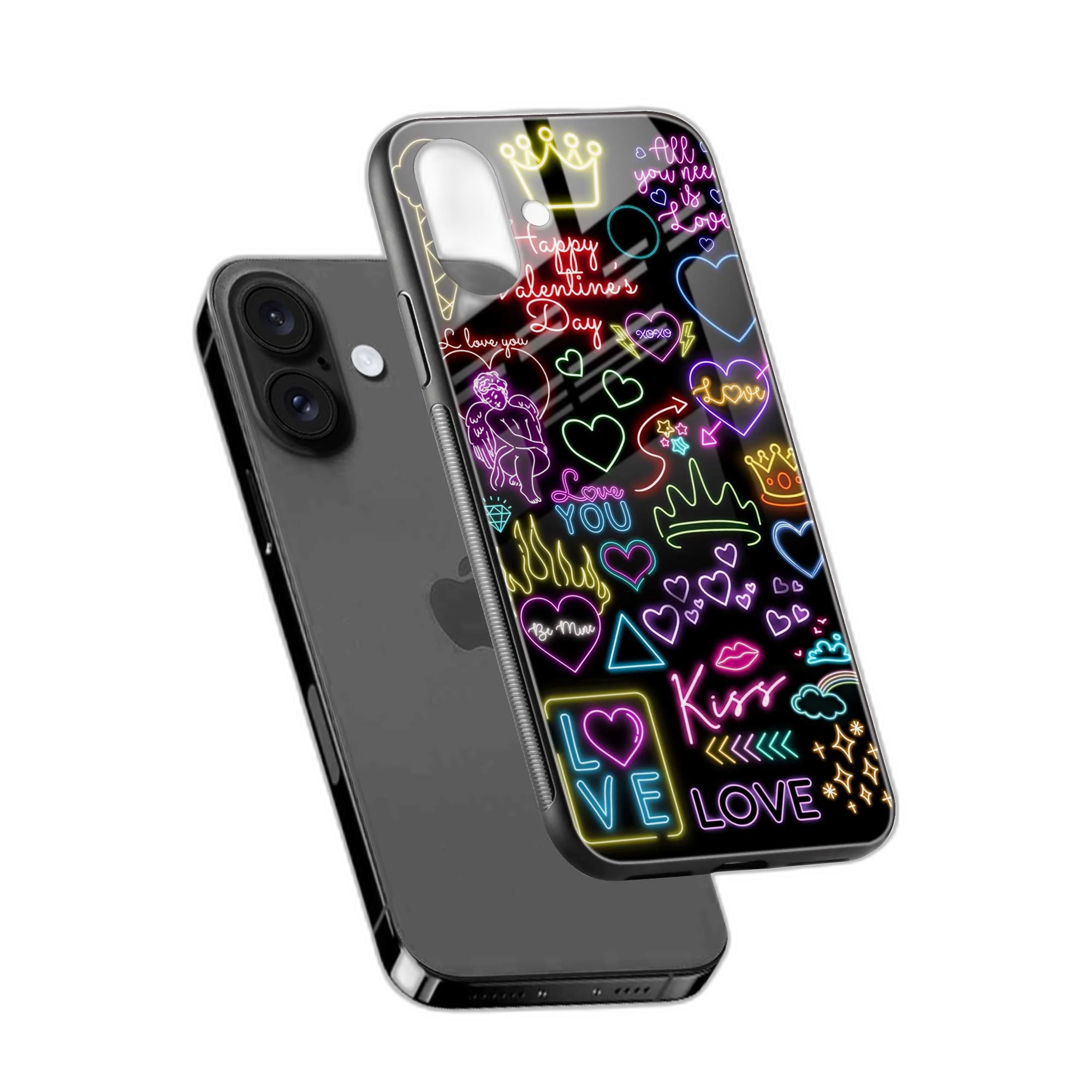 Neon Lights iPhone 16 Plus Back Cover view 2