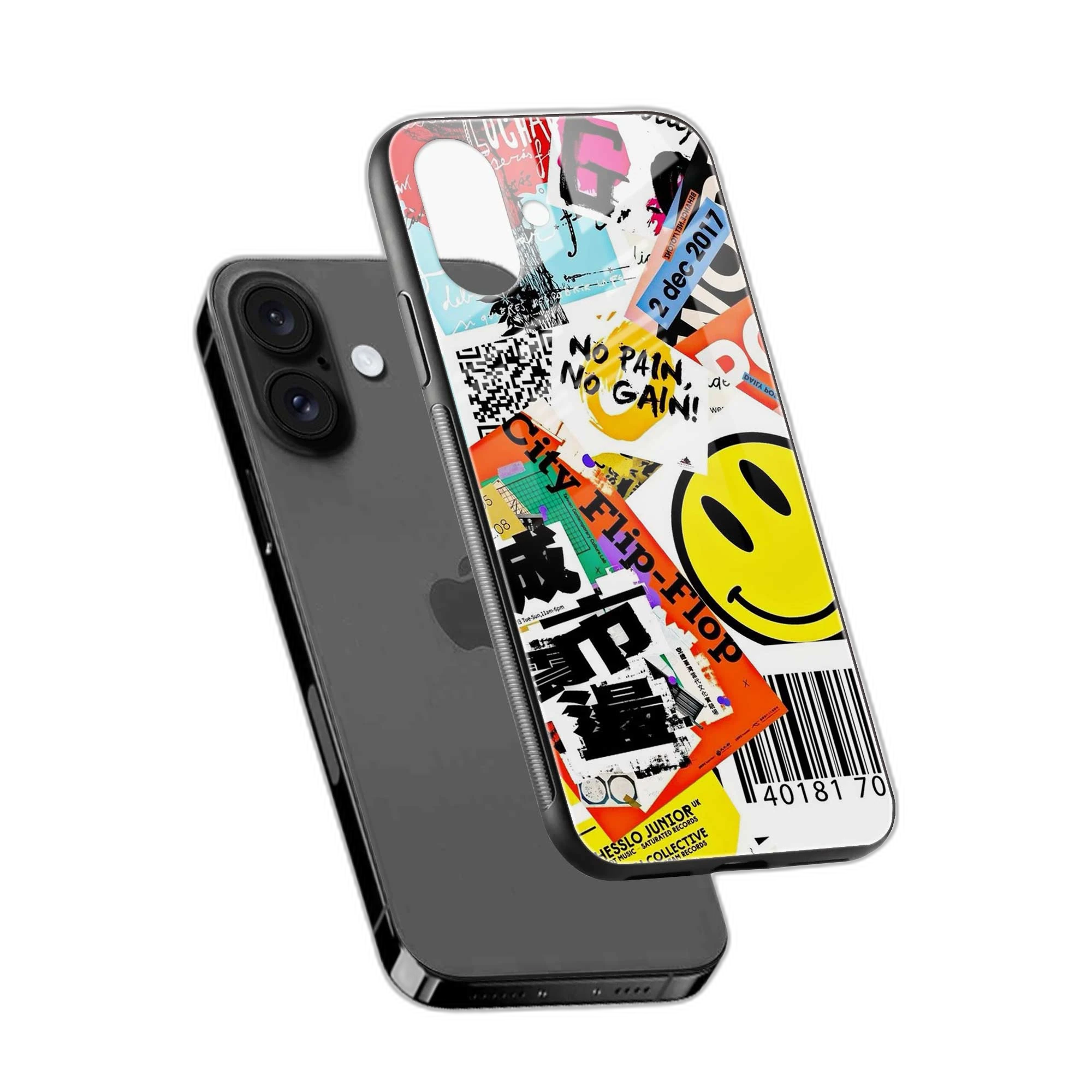 Smiley iPhone 16 Plus Back Cover view 2