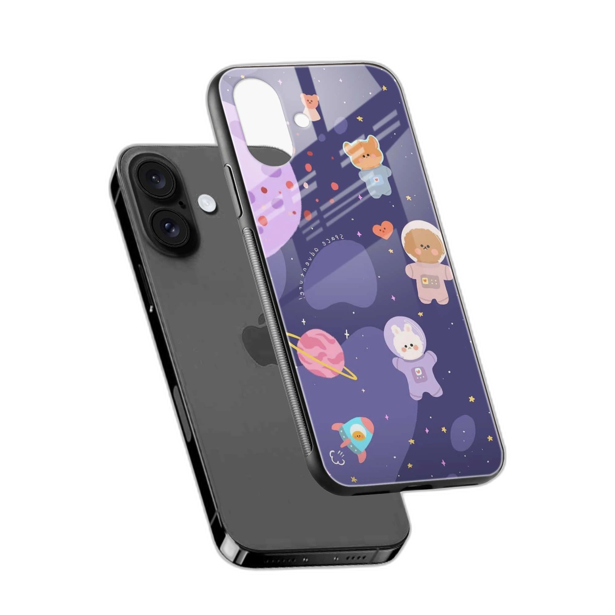 Teddy Space iPhone 16 Plus Back Cover view 2