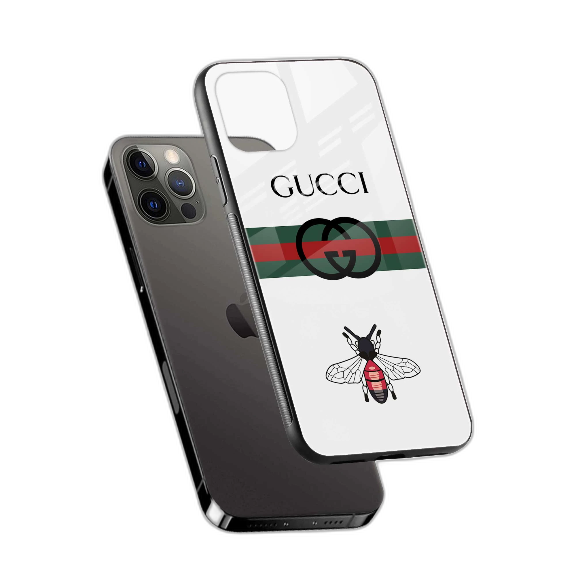 White Gucci iPhone 16 Pro Back Cover view 2