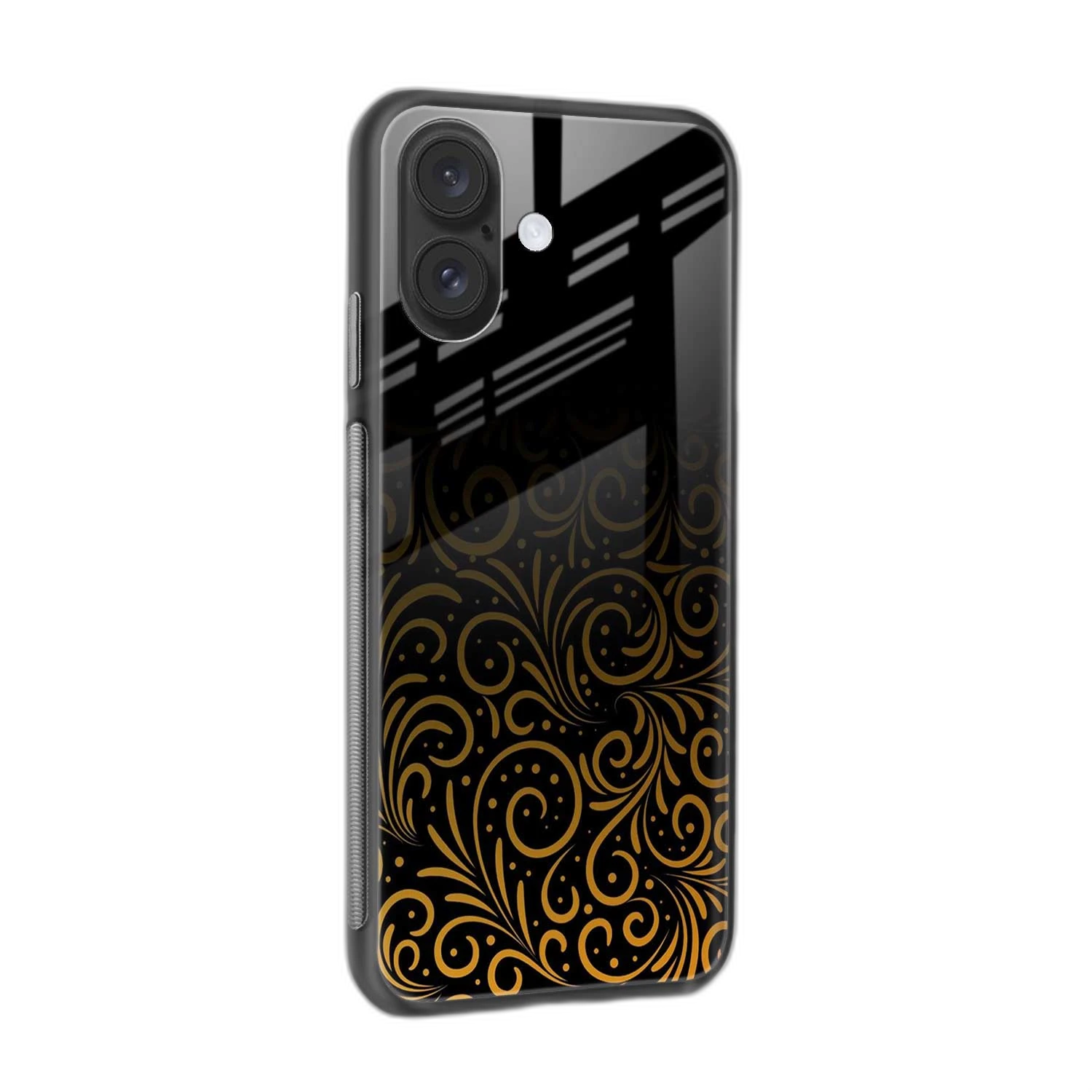 Golden Swirl iPhone 16 Back Cover view 2