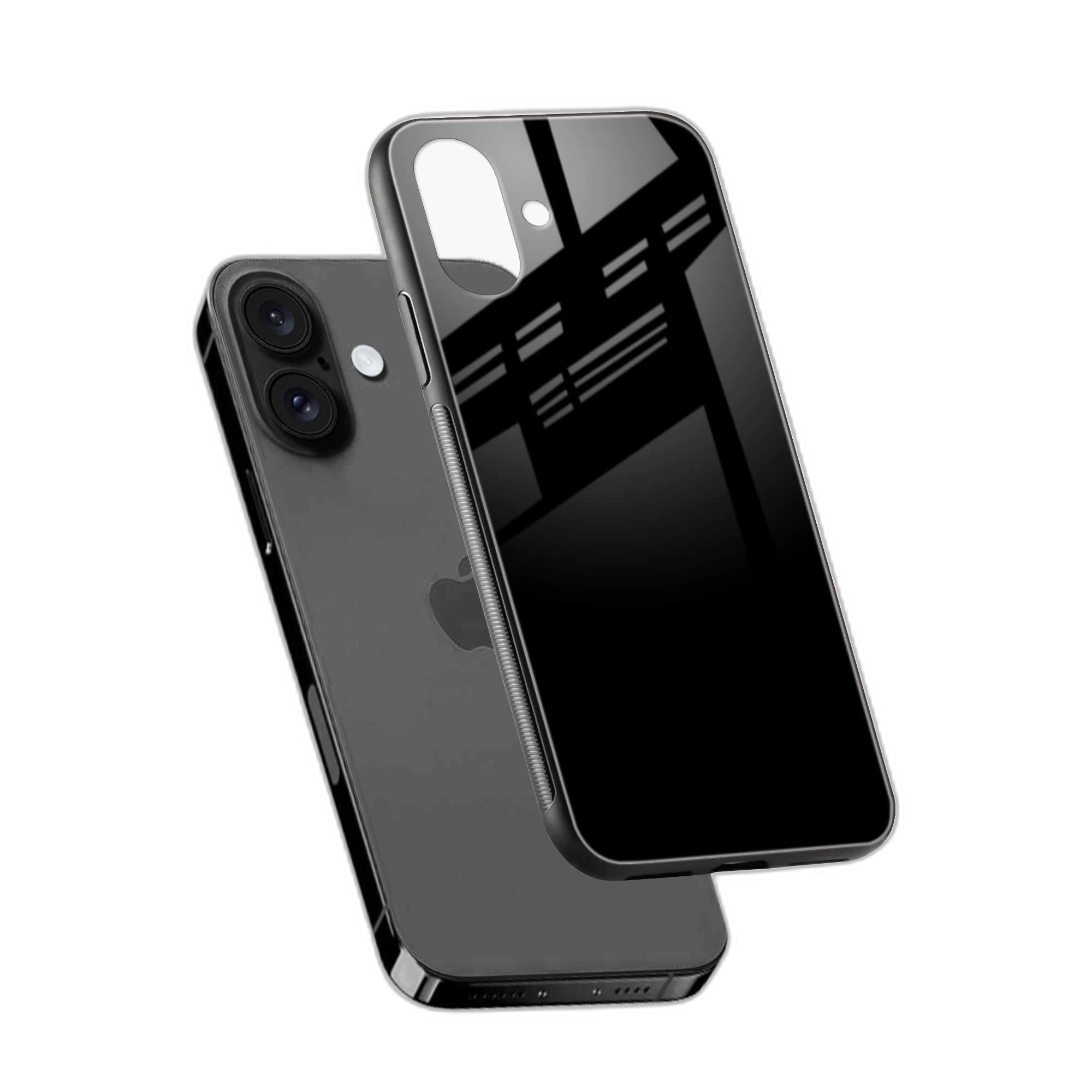 Pure Black iPhone 16 Back Cover view 2