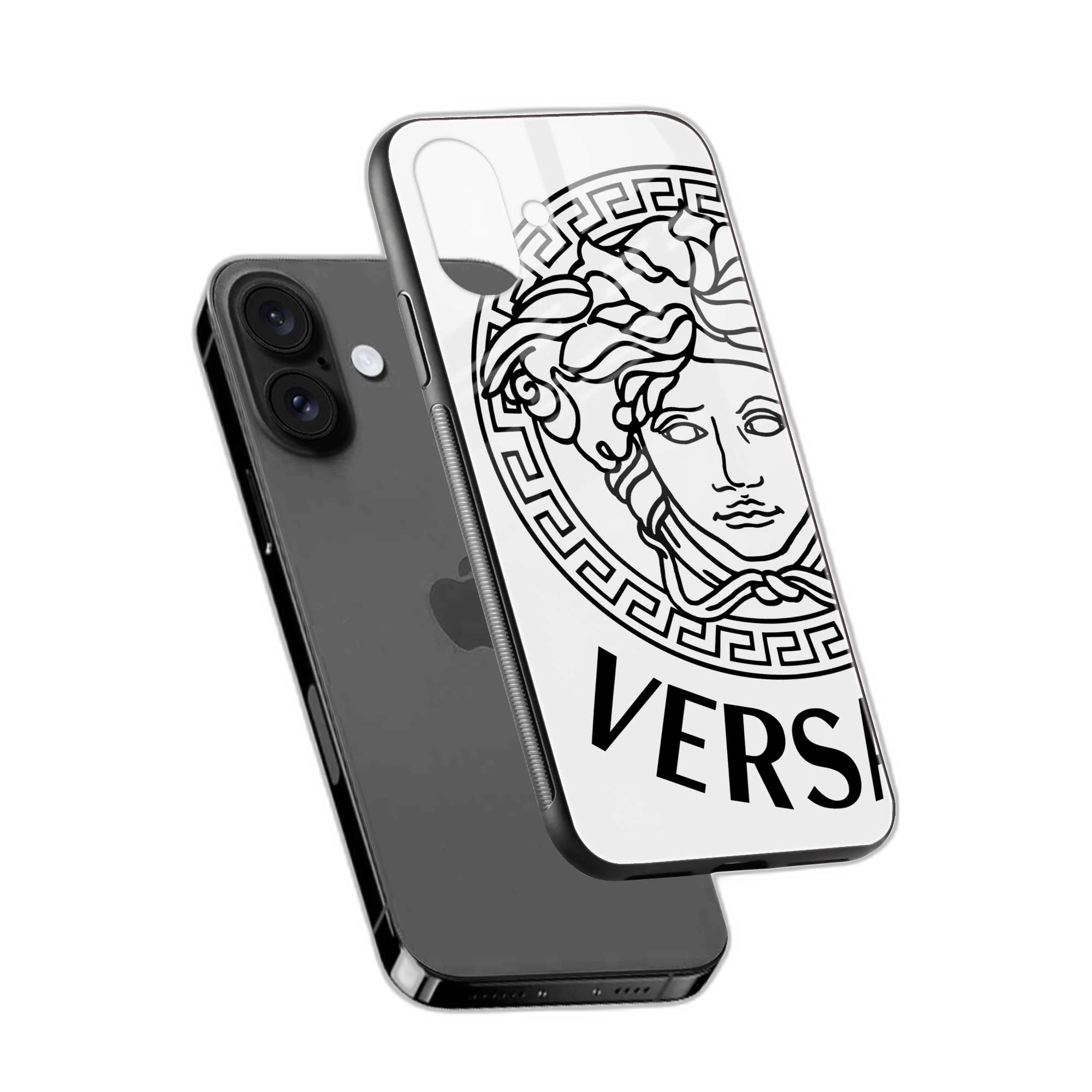Versace White iPhone 16 Case view 2