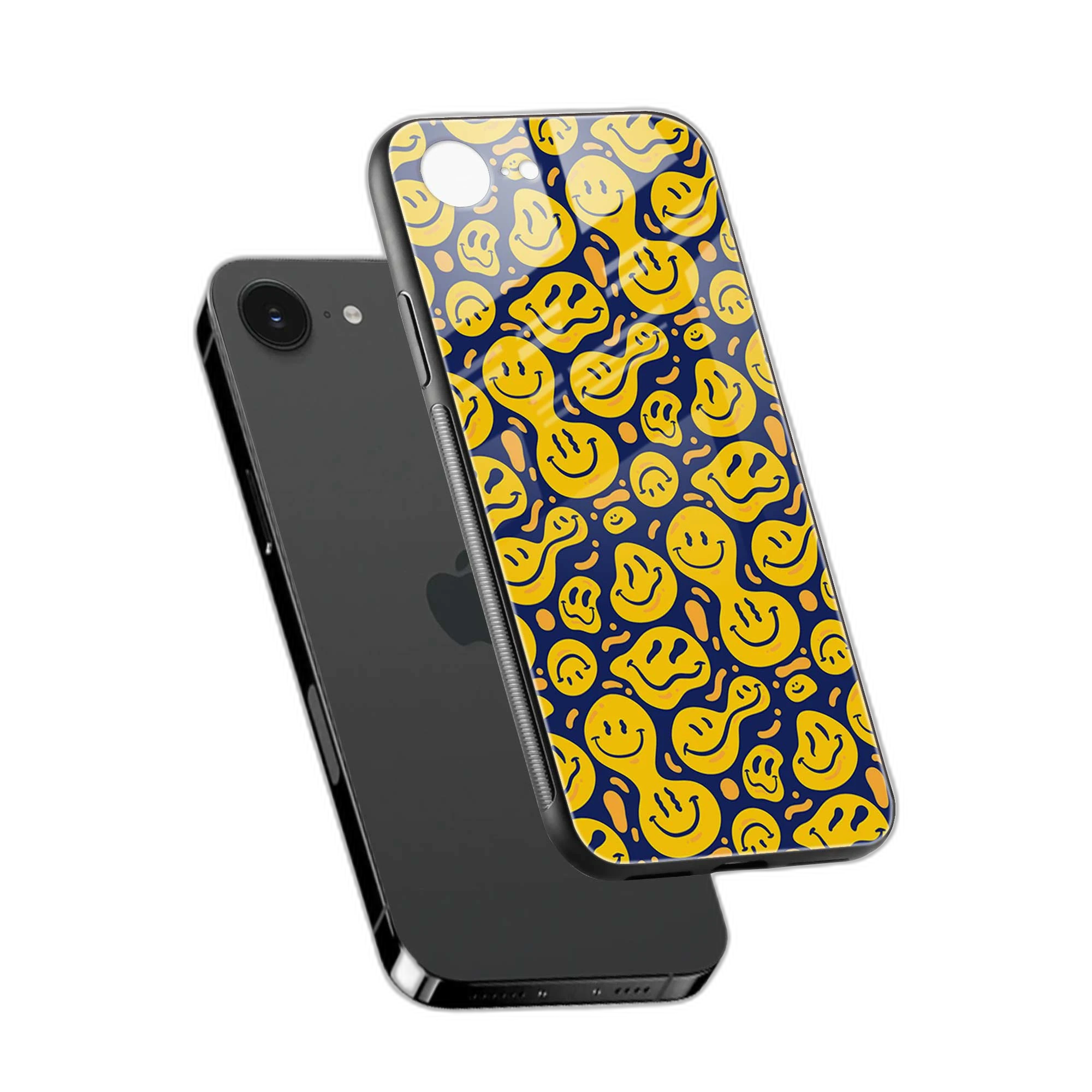 Melted Smiley iPhone 16e Back Cover view 2