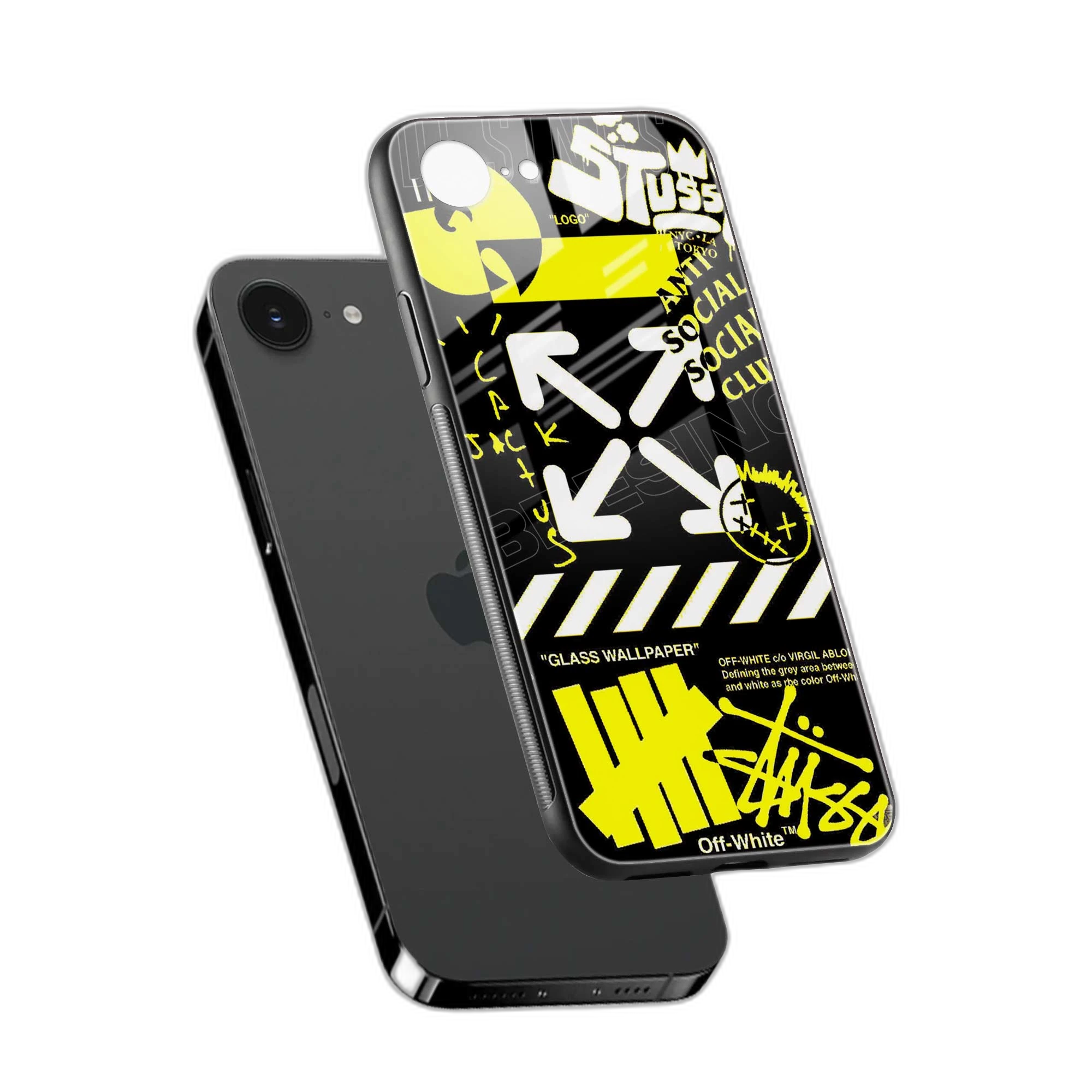 Neon Off White iPhone 16e Back Cover view 2