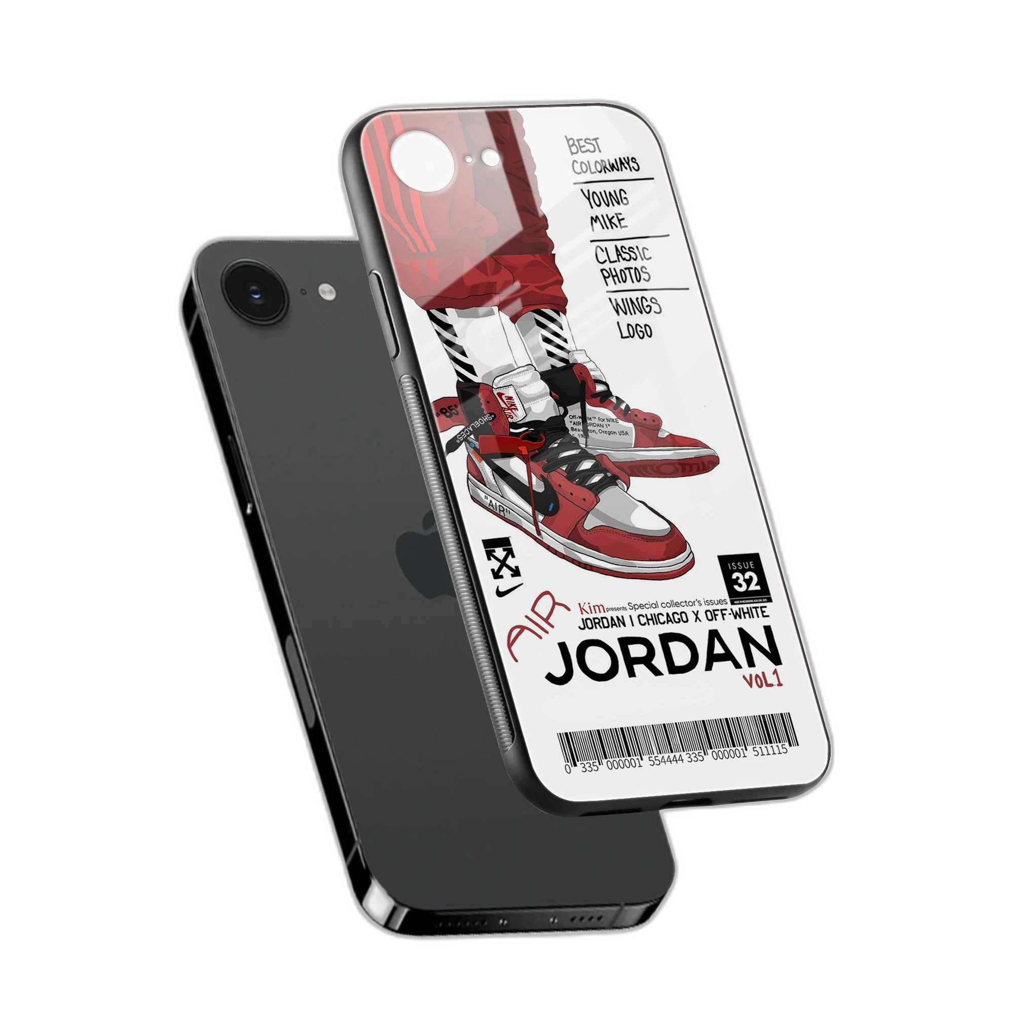 Red Sneakers iPhone 16e Back Cover view 2