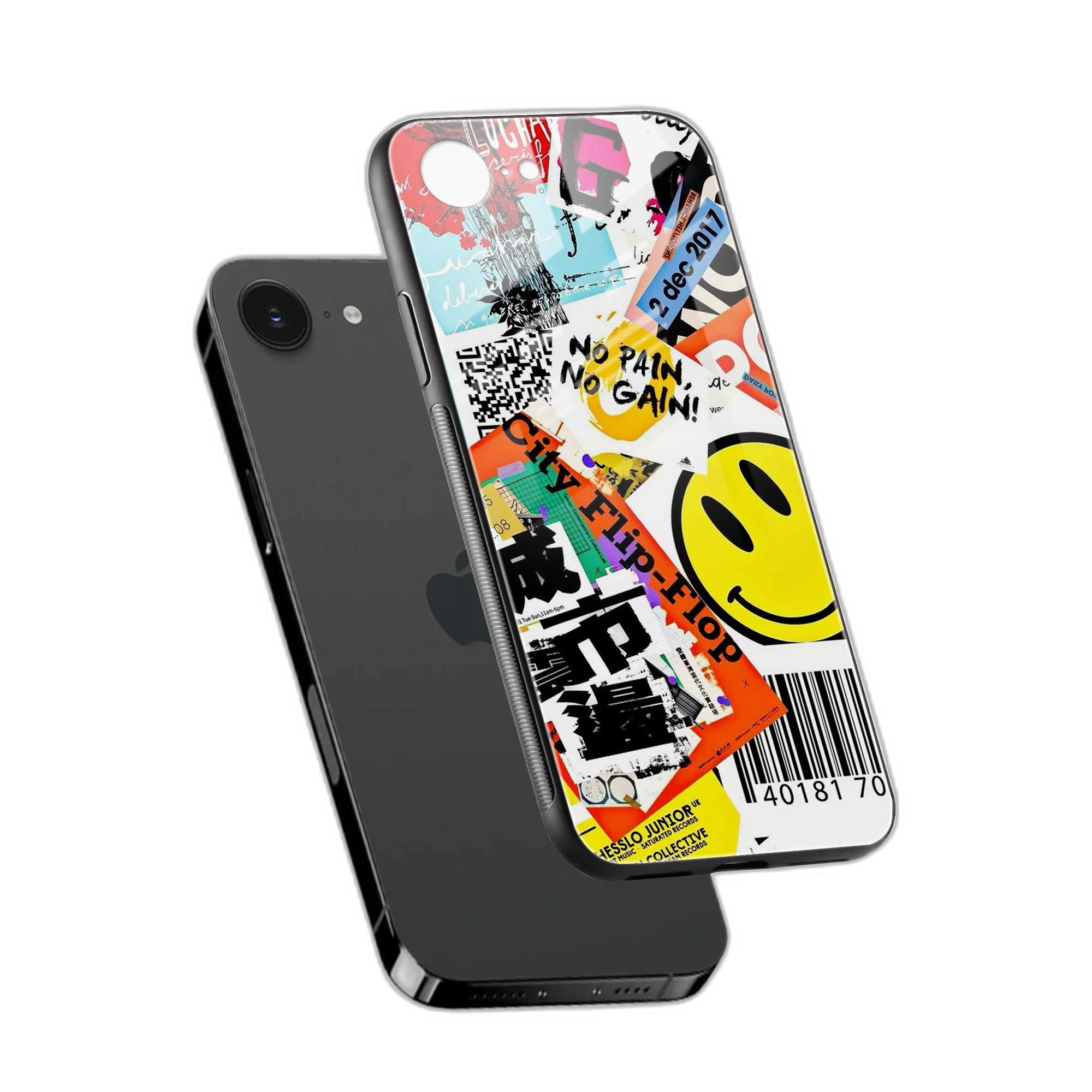 Smiley iPhone 16e Back Cover view 2