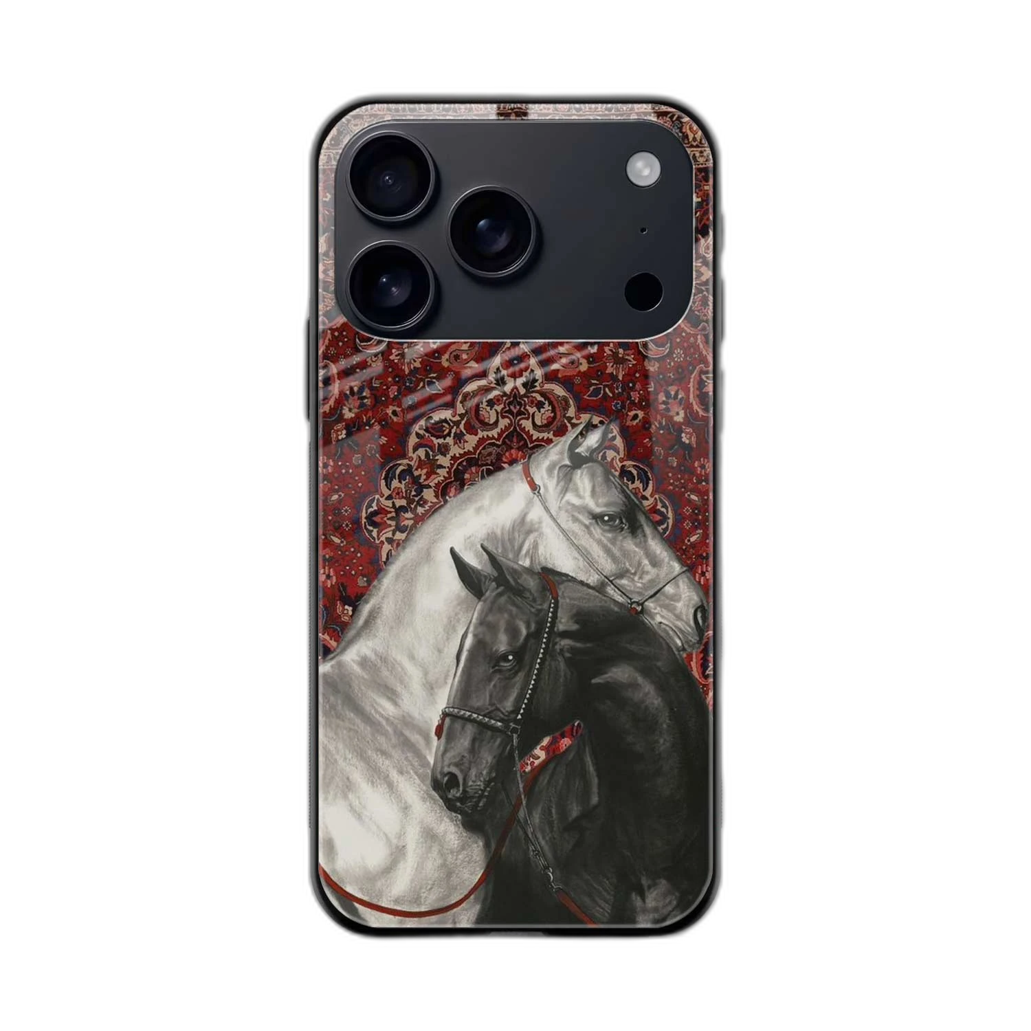 Black And White Horse iPhone 17 Pro Max Back Cover