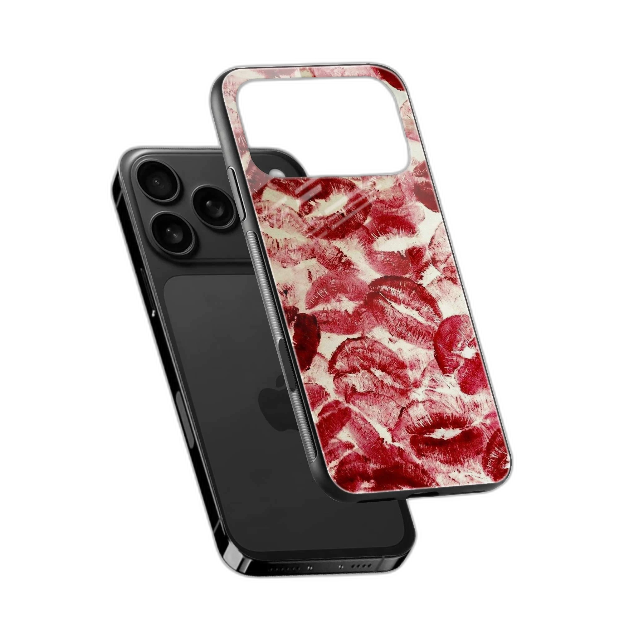 Lipstick Kiss Print iPhone 17 Pro Max Back Cover view 2