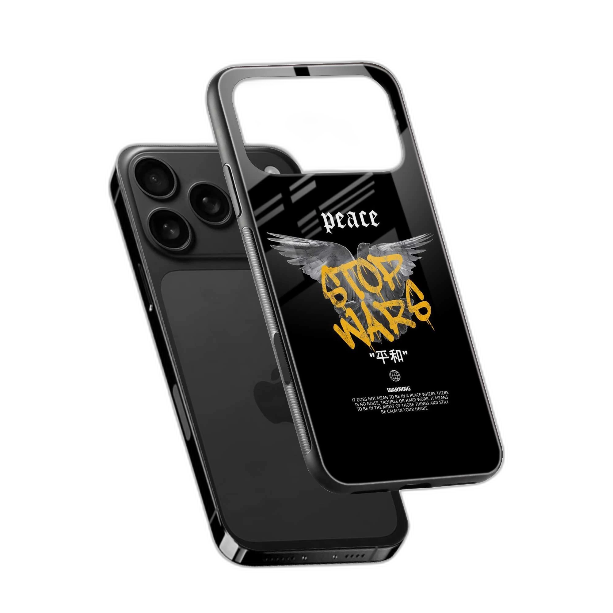 Peace Stop Wars iPhone 17 Pro Max Back Cover view 2