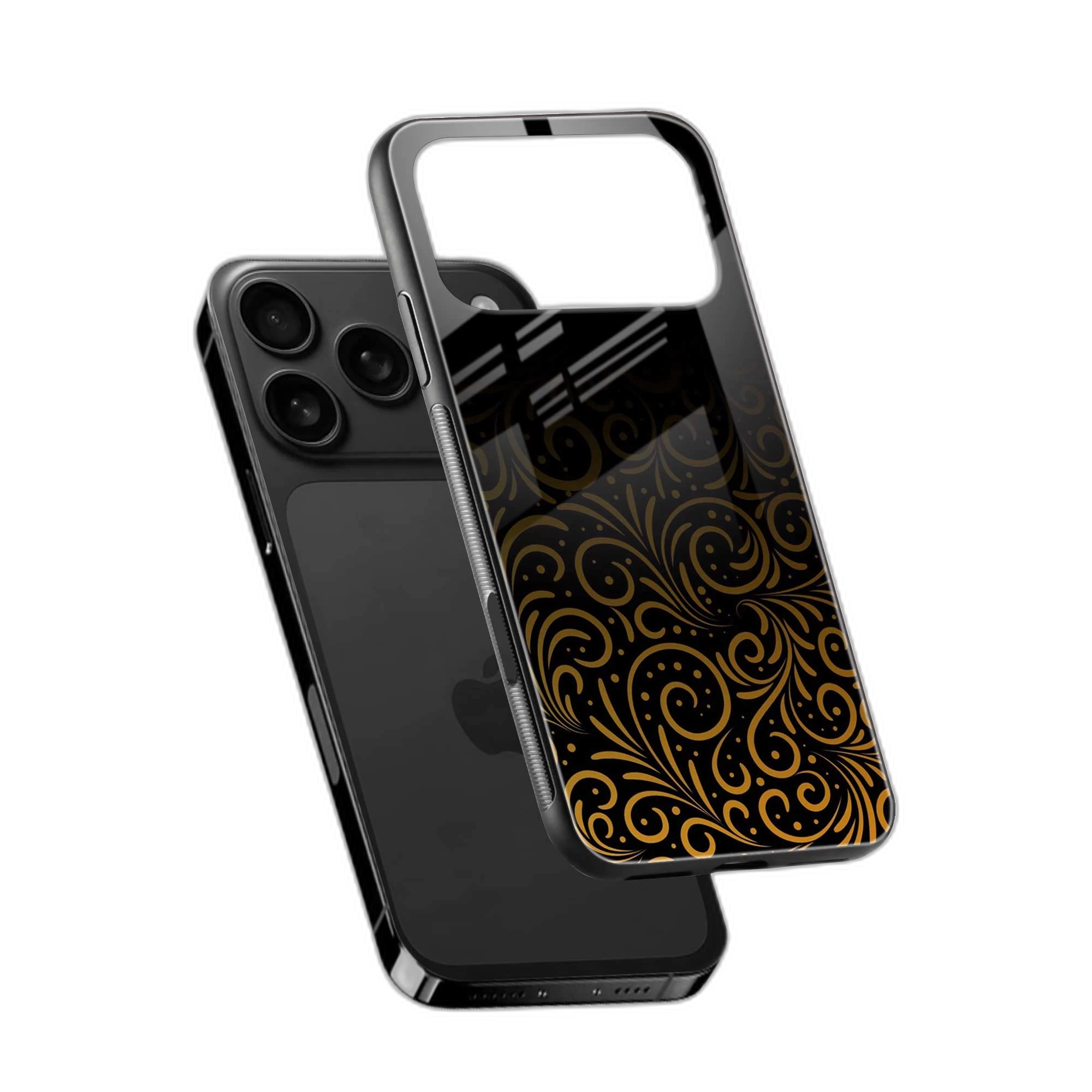 Golden Swirl iPhone 17 Pro Back Cover view 2